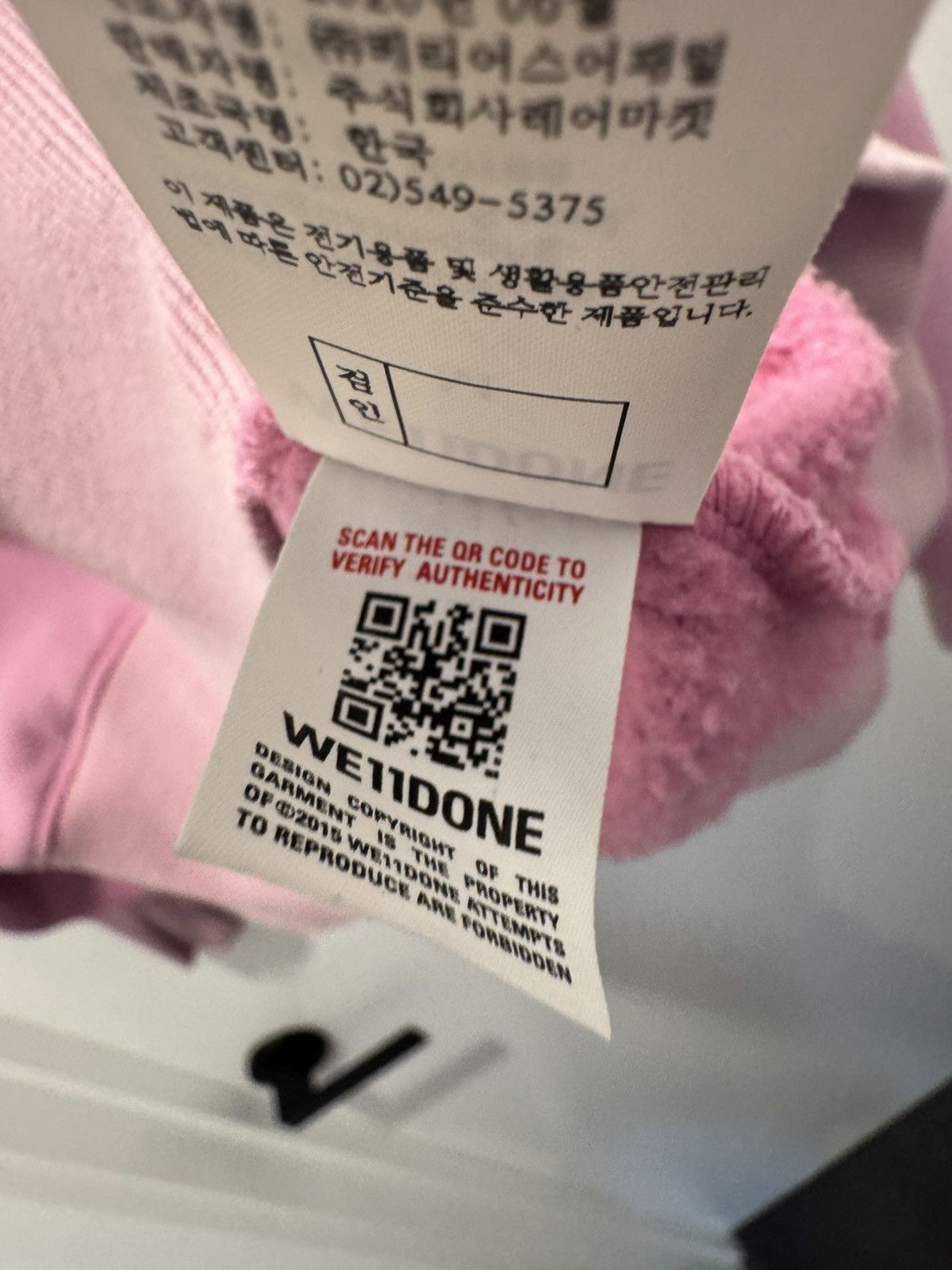 WE11DONE WE11DONE Pink Crewneck Sweatshirt Size US M / EU 48-50 / 2 - 8 Thumbnail
