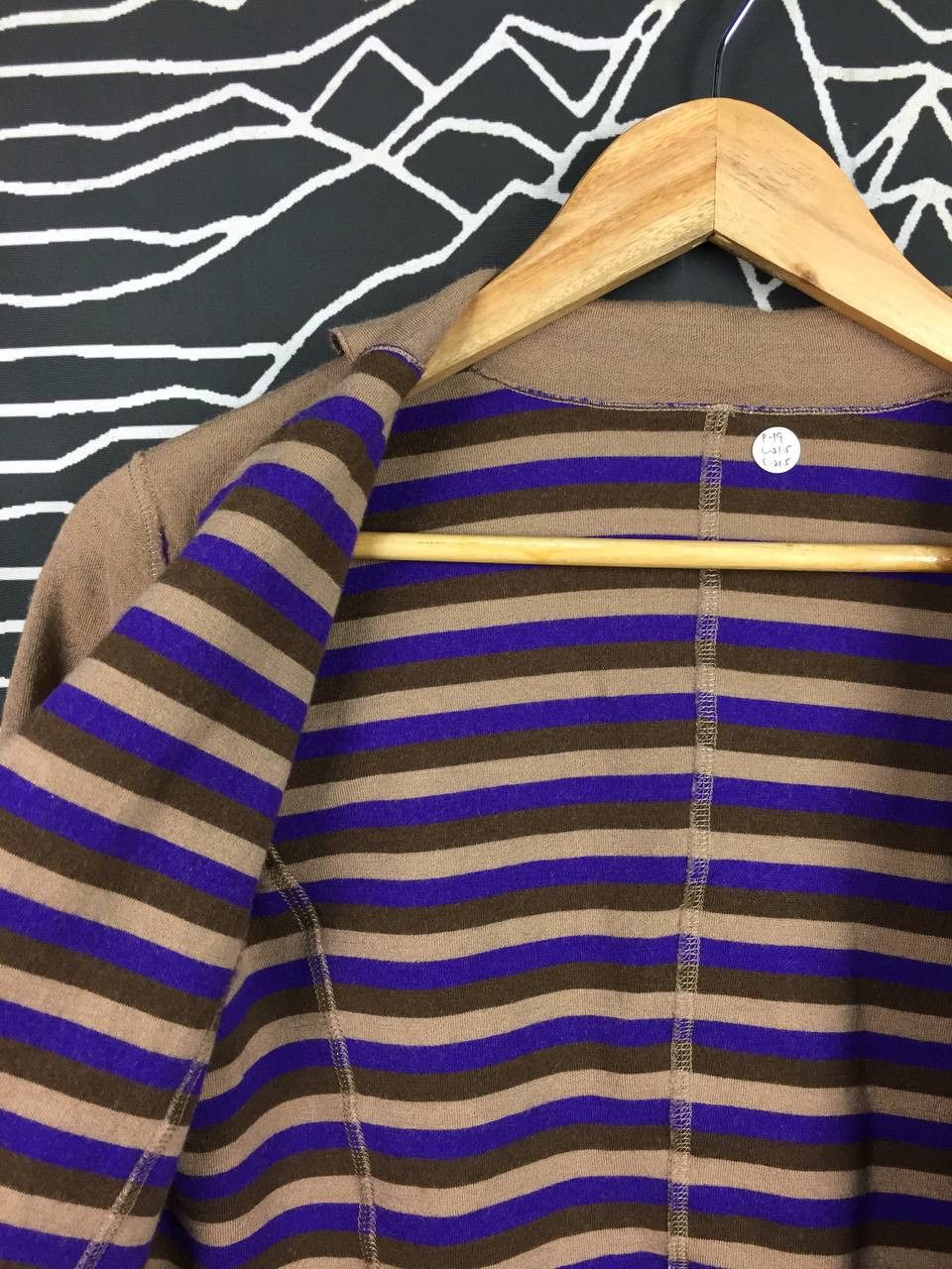 Vintage Reversible Knit Blazer Jacket Solid Brown / Bold Purple Size S / US 4 / IT 40 - 5 Thumbnail