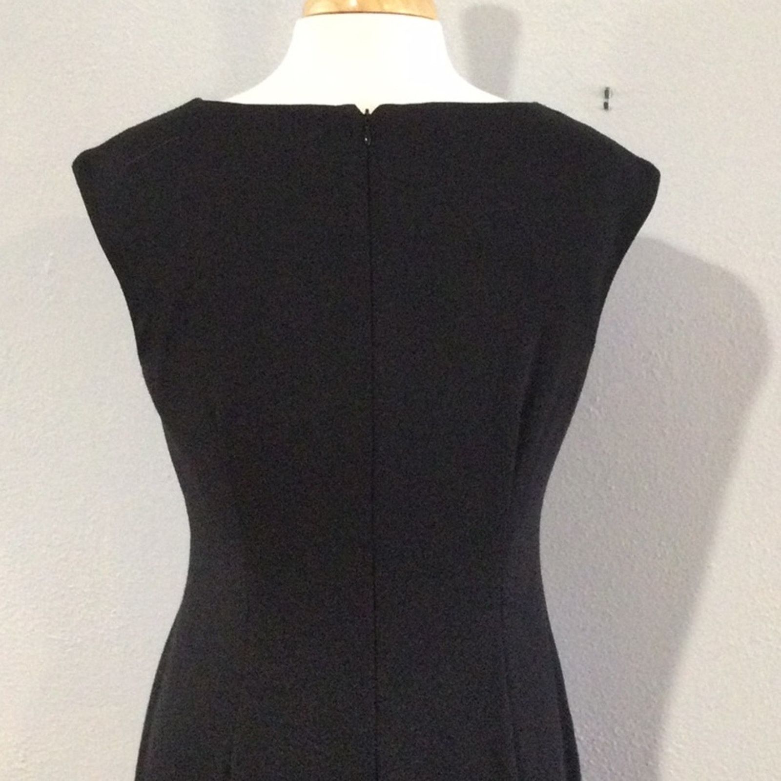 Calvin Klein Calvin Klein Black & Blue Sleeveless Zipper Pencil Dress 8 Size M / US 6-8 / IT 42-44 - 8 Thumbnail