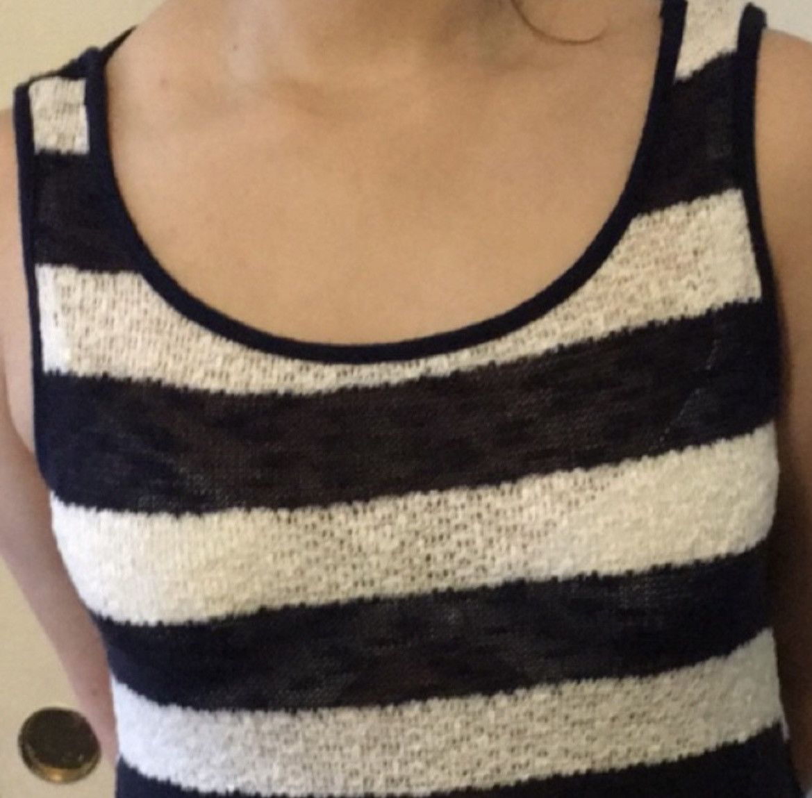 Other BCX Black and White Striped Tank Top Size M / US 6-8 / IT 42-44 - 3 Thumbnail