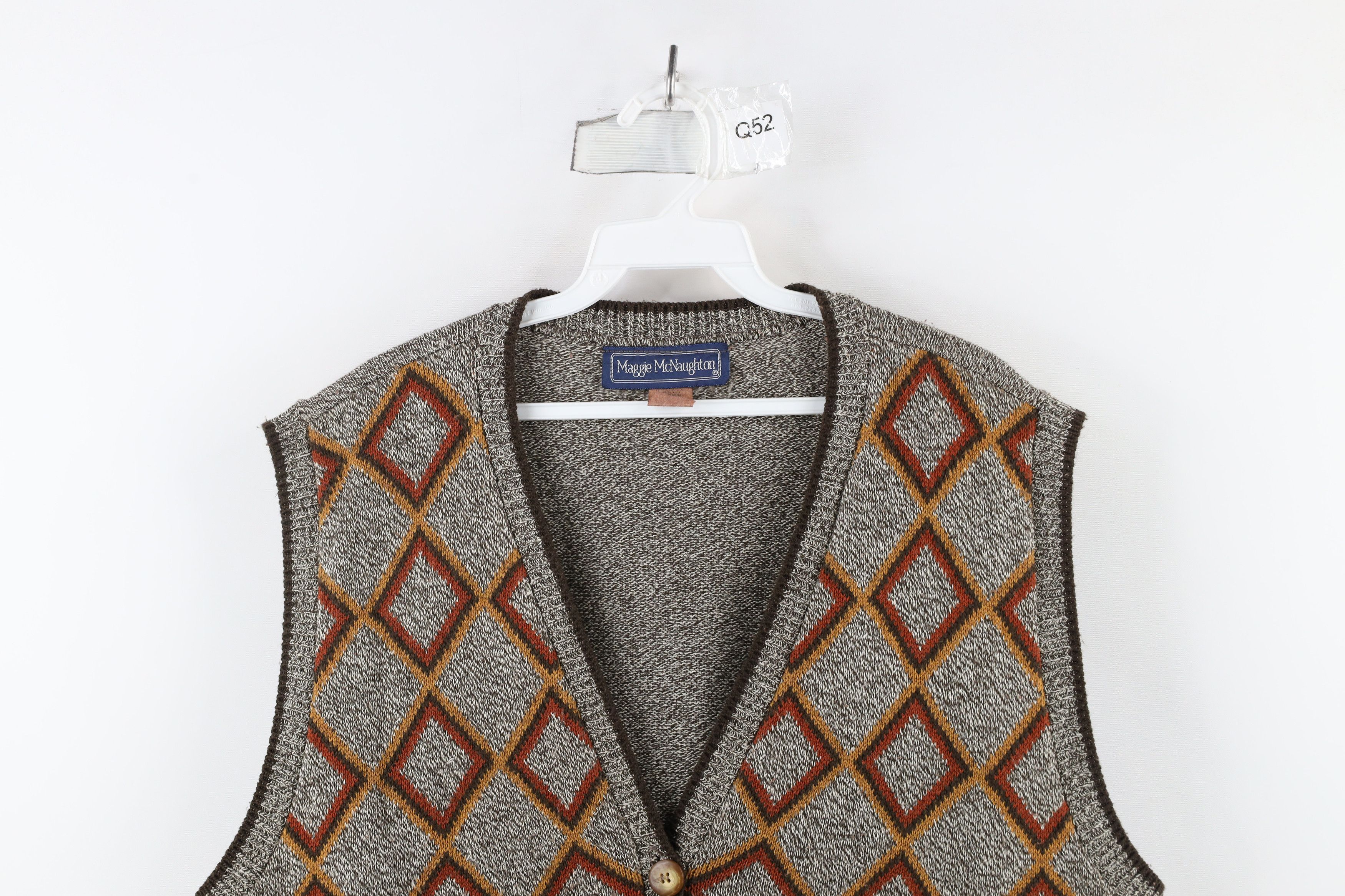 Vintage Vintage 60s 70s Mid Century Modern MCM Knit Sweater Vest USA Size XXL / US 16-18 / IT 52-54 - 2 Thumbnail