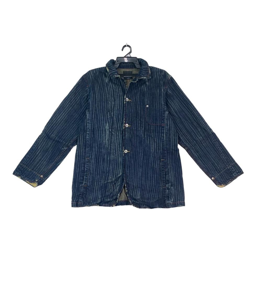 Japanese Brand Vtg 90s Power To The People indigo dyed workwear jacket Size US L / EU 52-54 / 3 - 2 Thumbnail