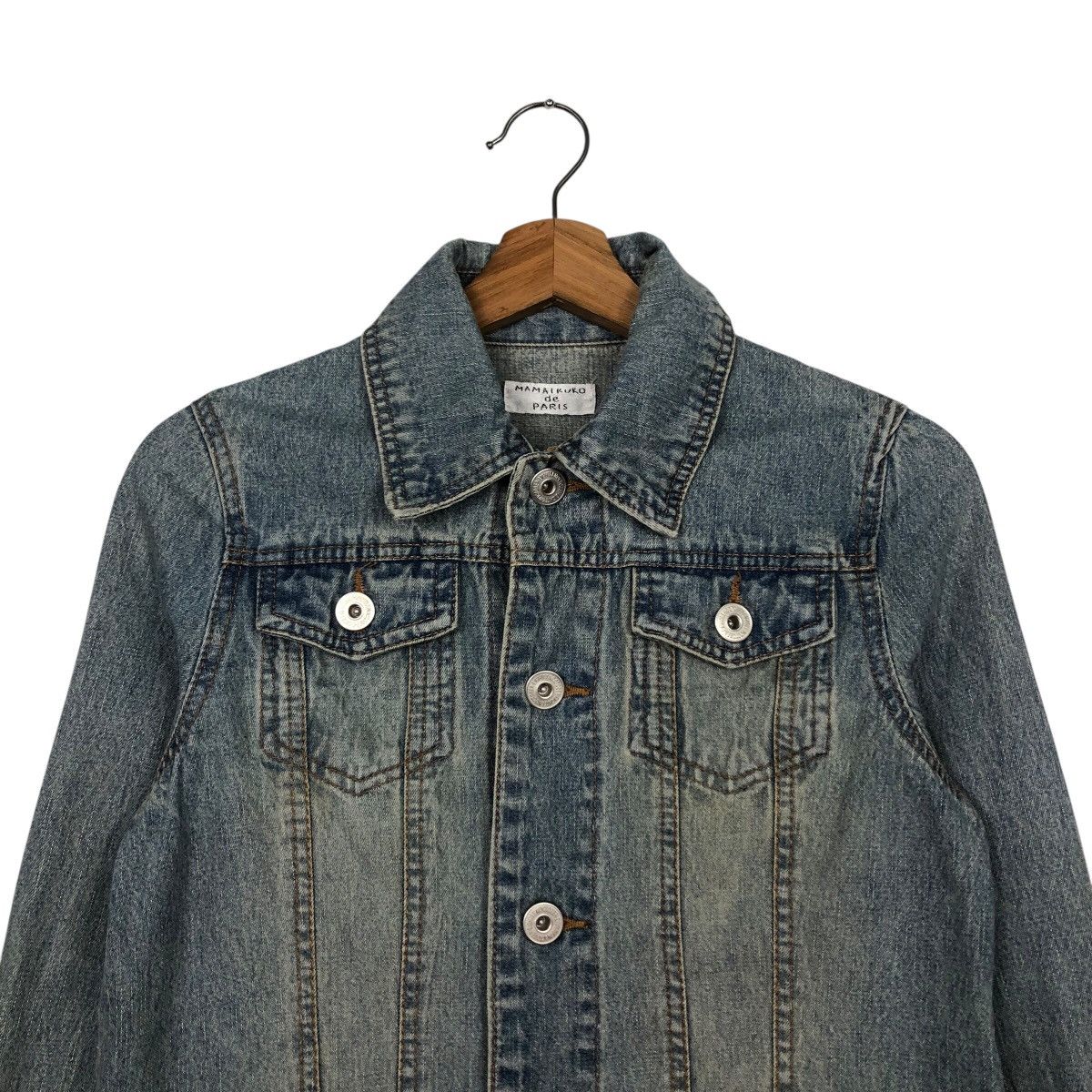 Hysteric Glamour 📌Vintage Cropped Biker Denim Jacket Mamaikuko de Paris Size US M / EU 48-50 / 2 - 4 Thumbnail