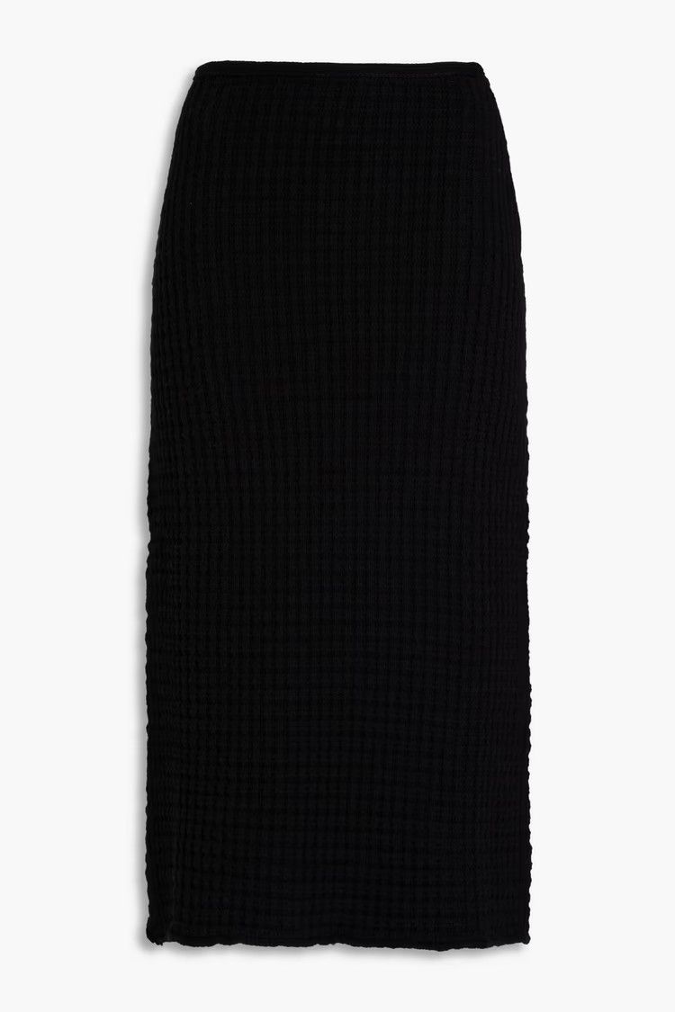 o1y1025 Midi Skirt in Black