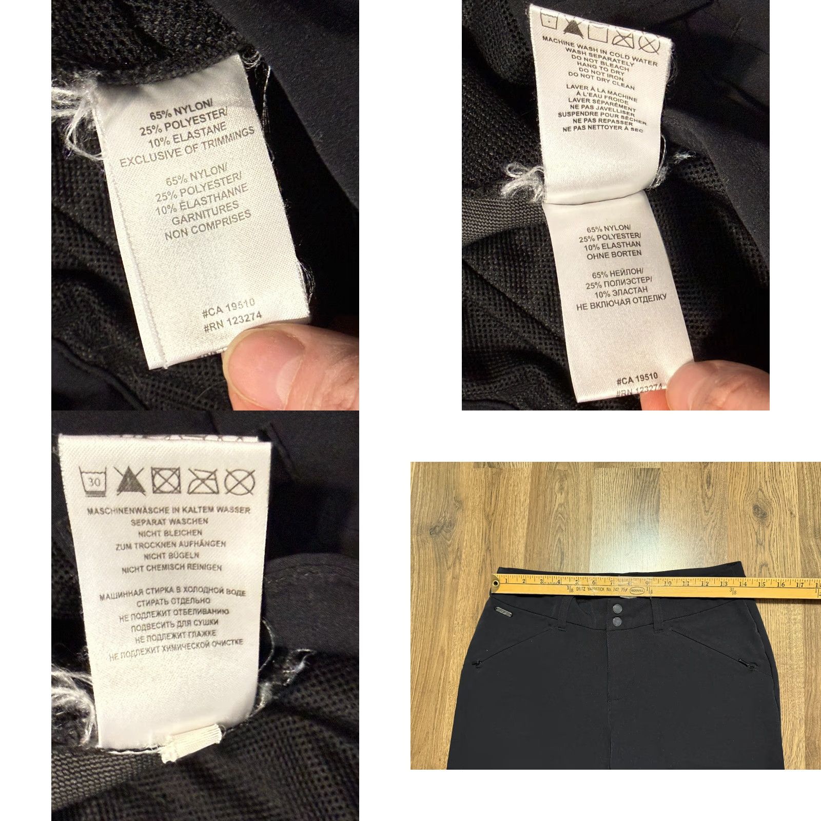Vintage Lole Pants Women's Size 6 Black Straight Zip Pockets Buttons Flat Front Outdoors Pants Chocolate/Black Col? Size 28" / US 6 / IT 42 - 8 Thumbnail