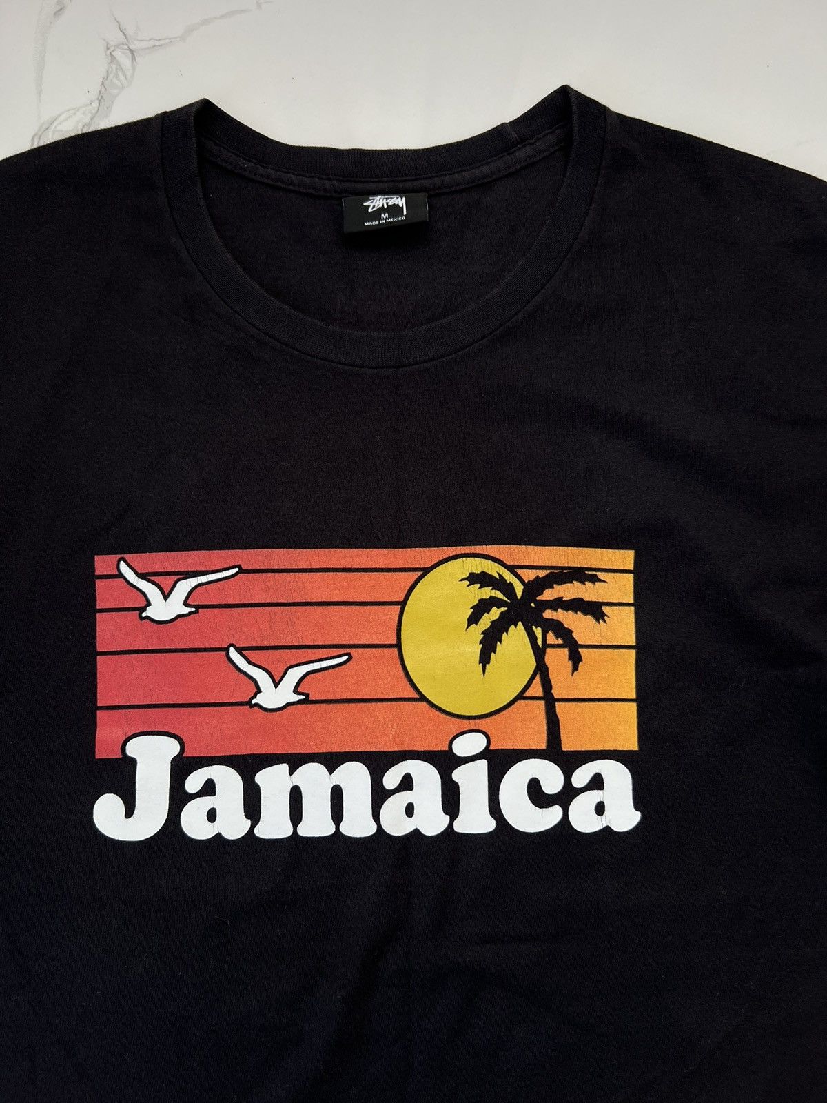 Stussy × Vintage STUSSY JAMAICA RETRO RARE Y2K BIG LOGO TEE Size US M / EU 48-50 / 2 - 2 Thumbnail