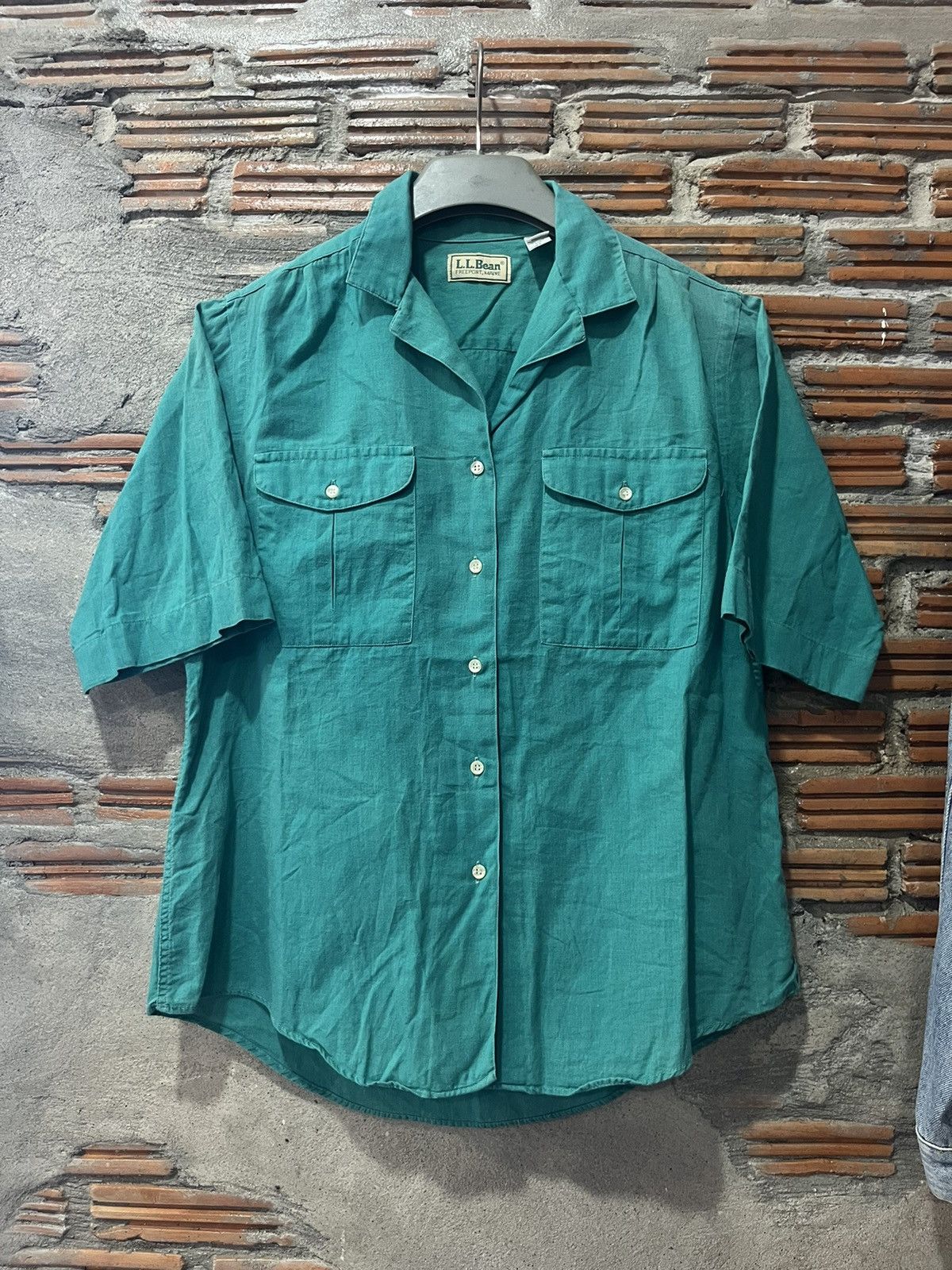 L.L. Bean Vintage L.L.Bean 2 Pocket Linen 15% Shirt Size XL / US 12-14 / IT 48-50 - 2 Thumbnail