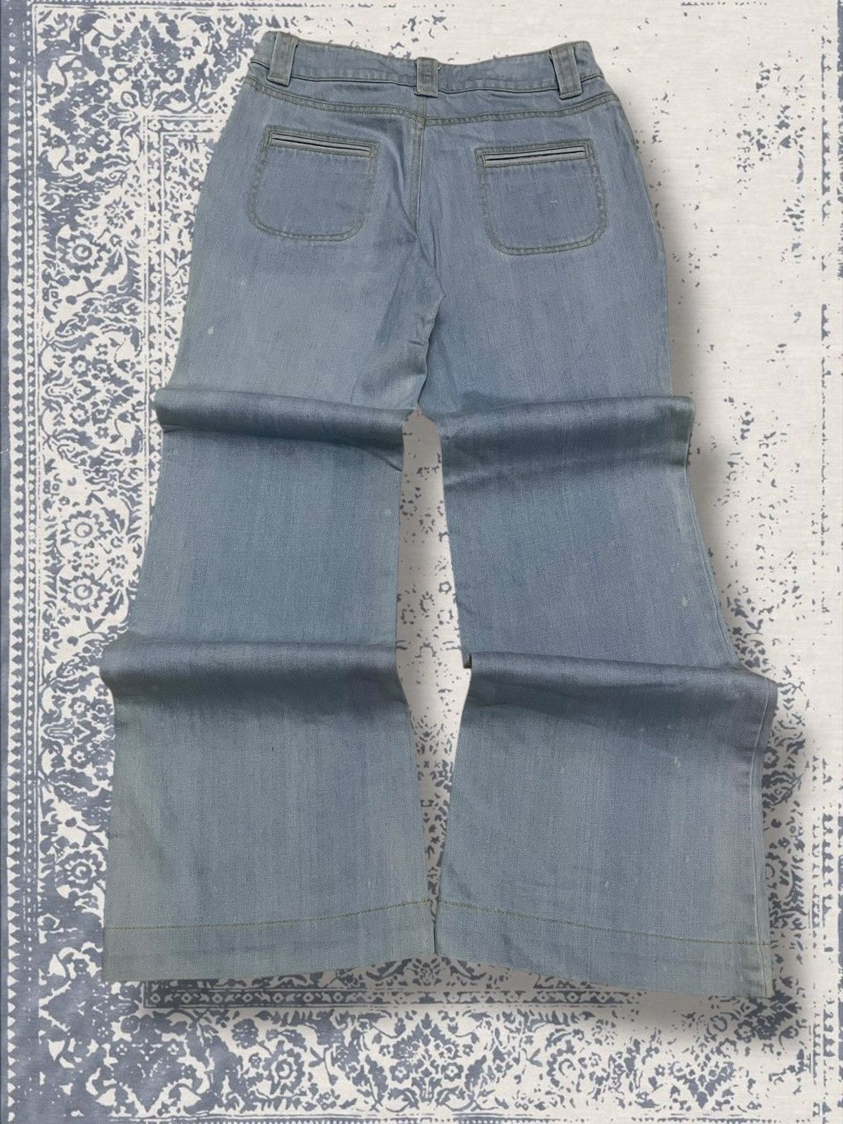 Designer × Japanese Brand × Vintage Vintage 1990s Japan Designer Smork Bushpant Flared Denim Size US 26 / EU 42 - 8 Thumbnail