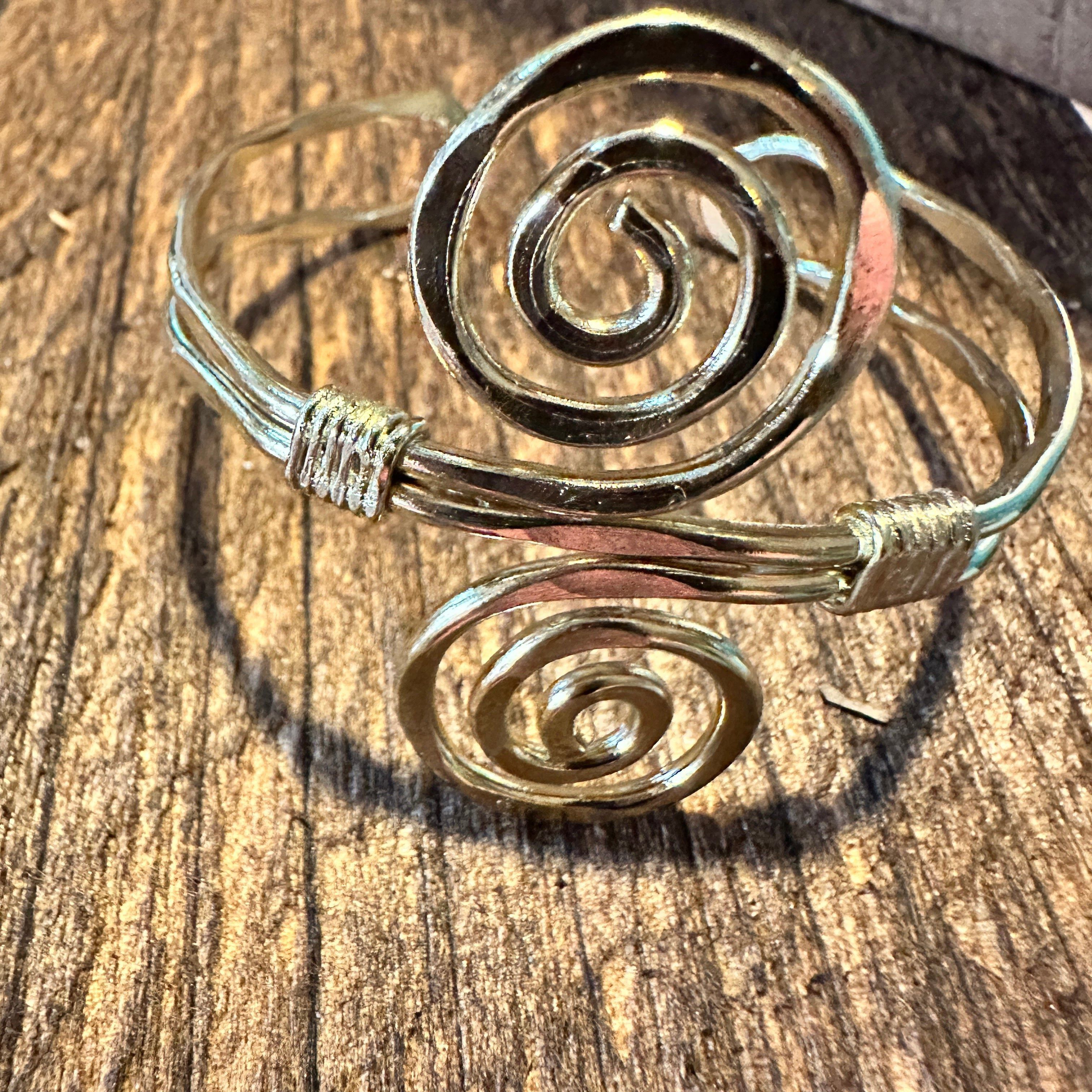 Other Handcrafted Boho Gold Plated Adjustable Cuff Bracelet - Narr Size ONE SIZE - 5 Thumbnail