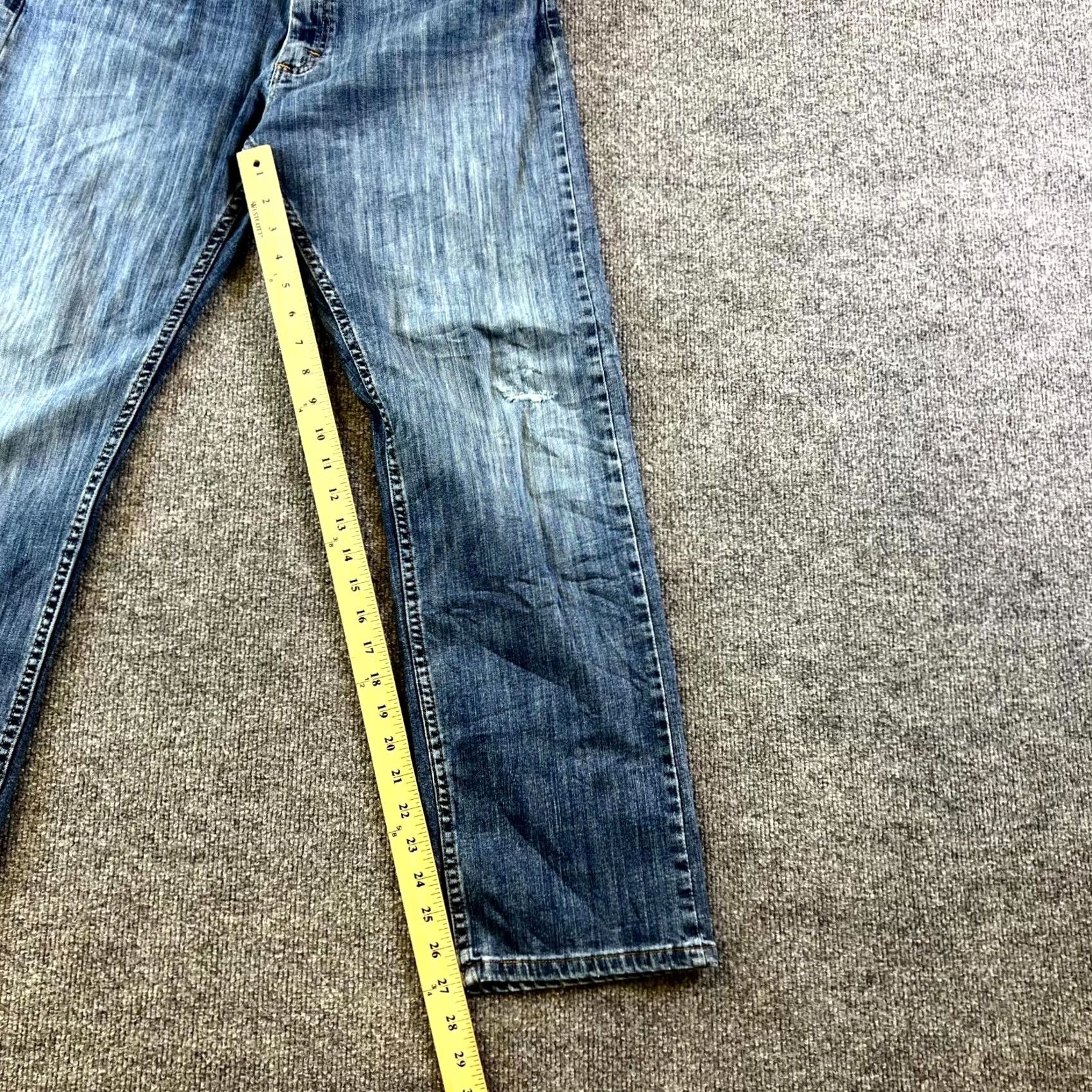 Wrangler Wrangler Jeans Mens 34x31 Blue Denim Regular Fit 5-Pockets Streetwear Size US 34 / EU 50 - 4 Thumbnail