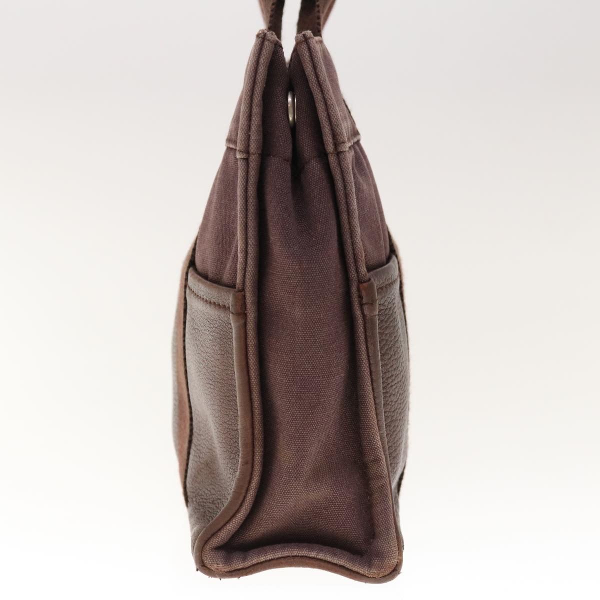 Hermes HERMES Fourre Tout PM Hand Bag Canvas Brown Size ONE SIZE - 4 Thumbnail