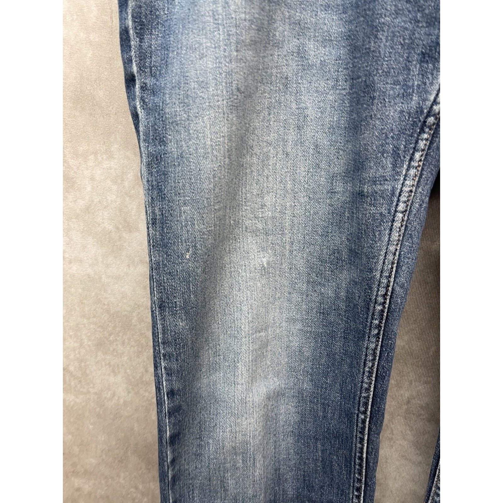 Calvin Klein Calvin Klein Jeans Mens 33x32 Blue CKJ026 Slim Straight Fade Size US 33 - 4 Thumbnail
