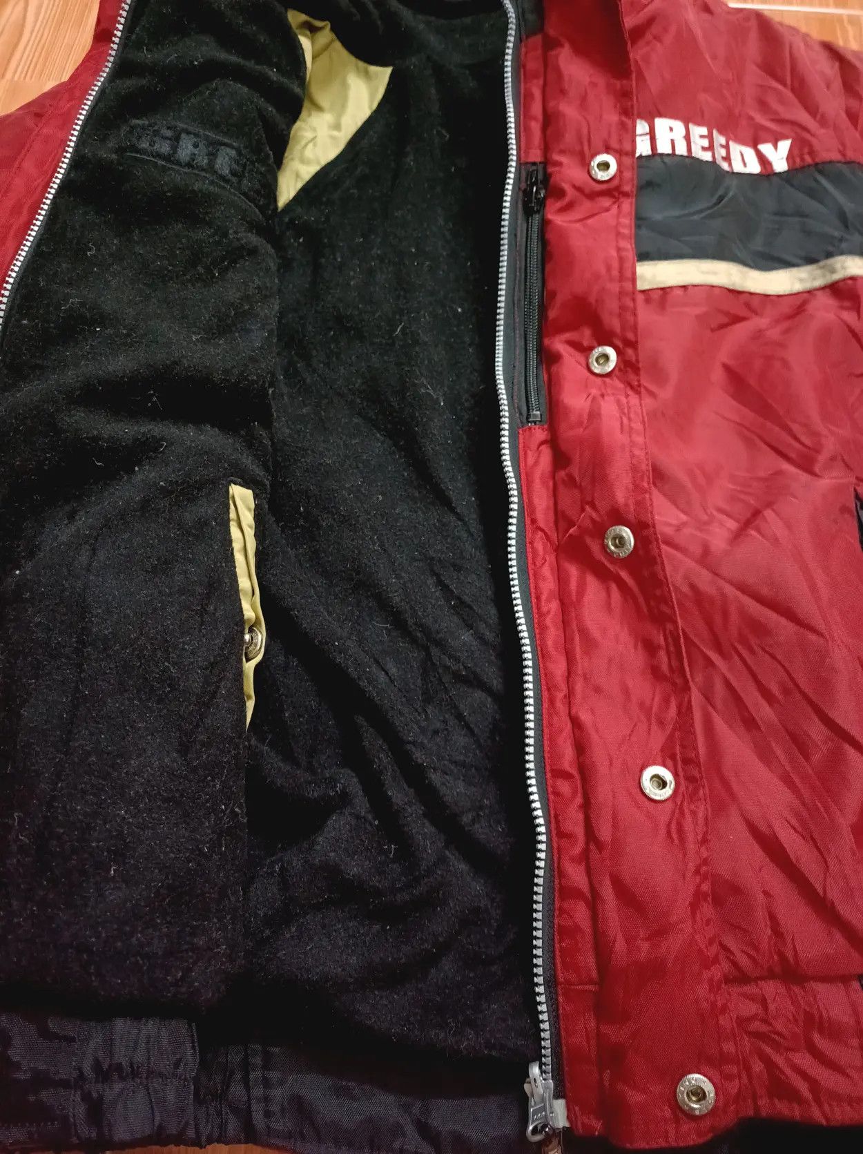 Greedy Genius VINTAGE GREEDY RACING REVERSABLE JACKET. Size US L / EU 52-54 / 3 - 12 Thumbnail
