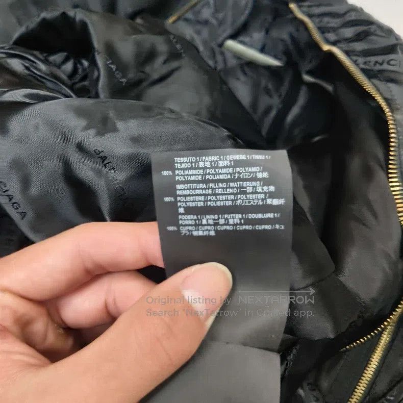 Balenciaga Balenciaga Black Quilted Jacket Size XS / US 0-2 / IT 36-38 - 6 Thumbnail