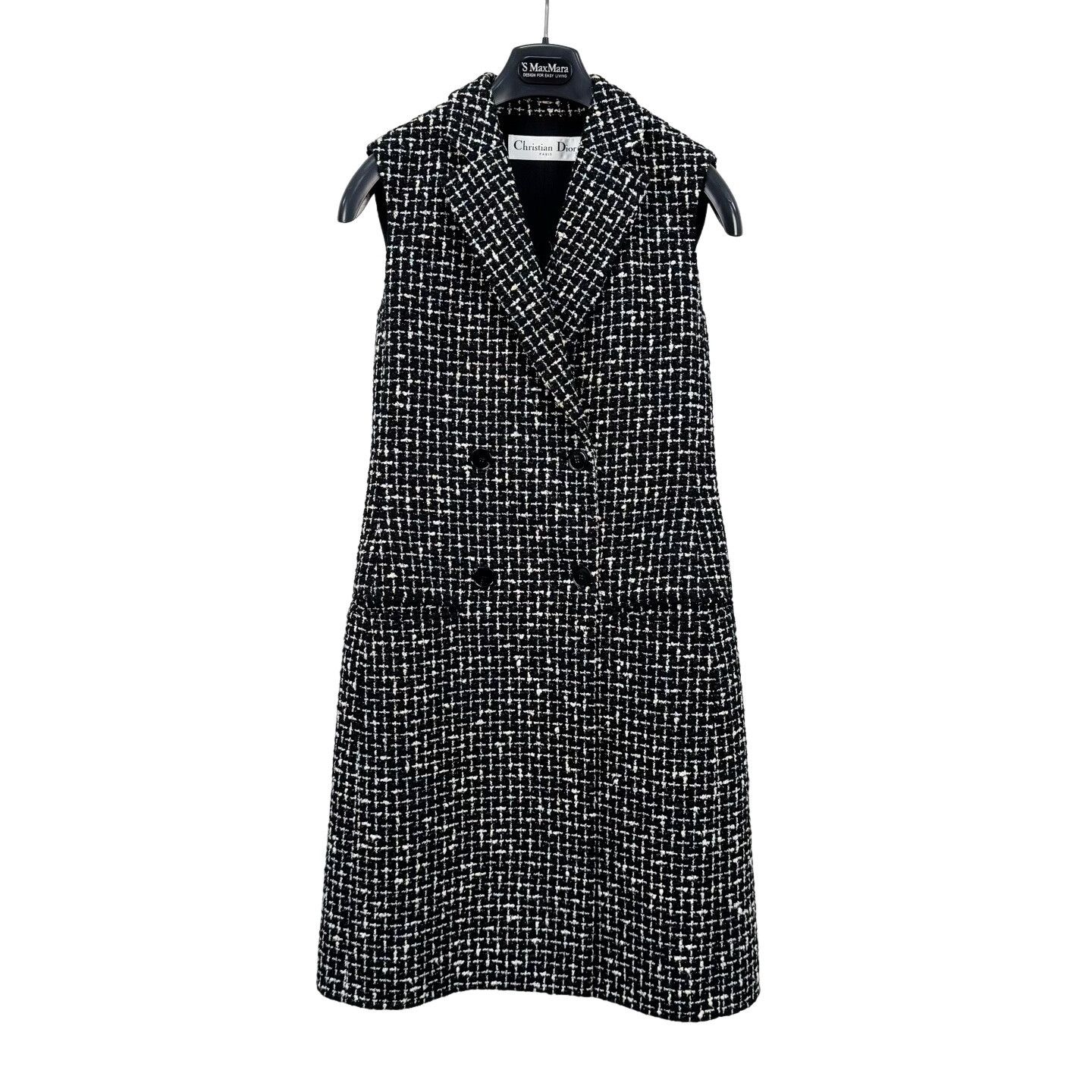 Dior Christian Dior Tweed Vest Midi Dress FR 36 Size XS / US 0-2 / IT 36-38 - 1 Thumbnail