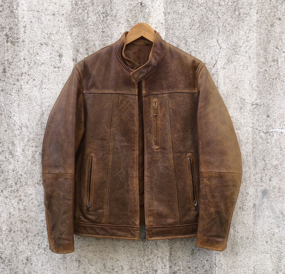 Schott × Vintage Vintage 90s Schott At101 single riders leather