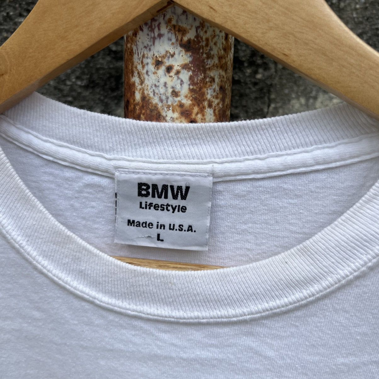 BMW “BMW” BIG LOGO WHITE TEE Size US L / EU 52-54 / 3 - 3 Thumbnail