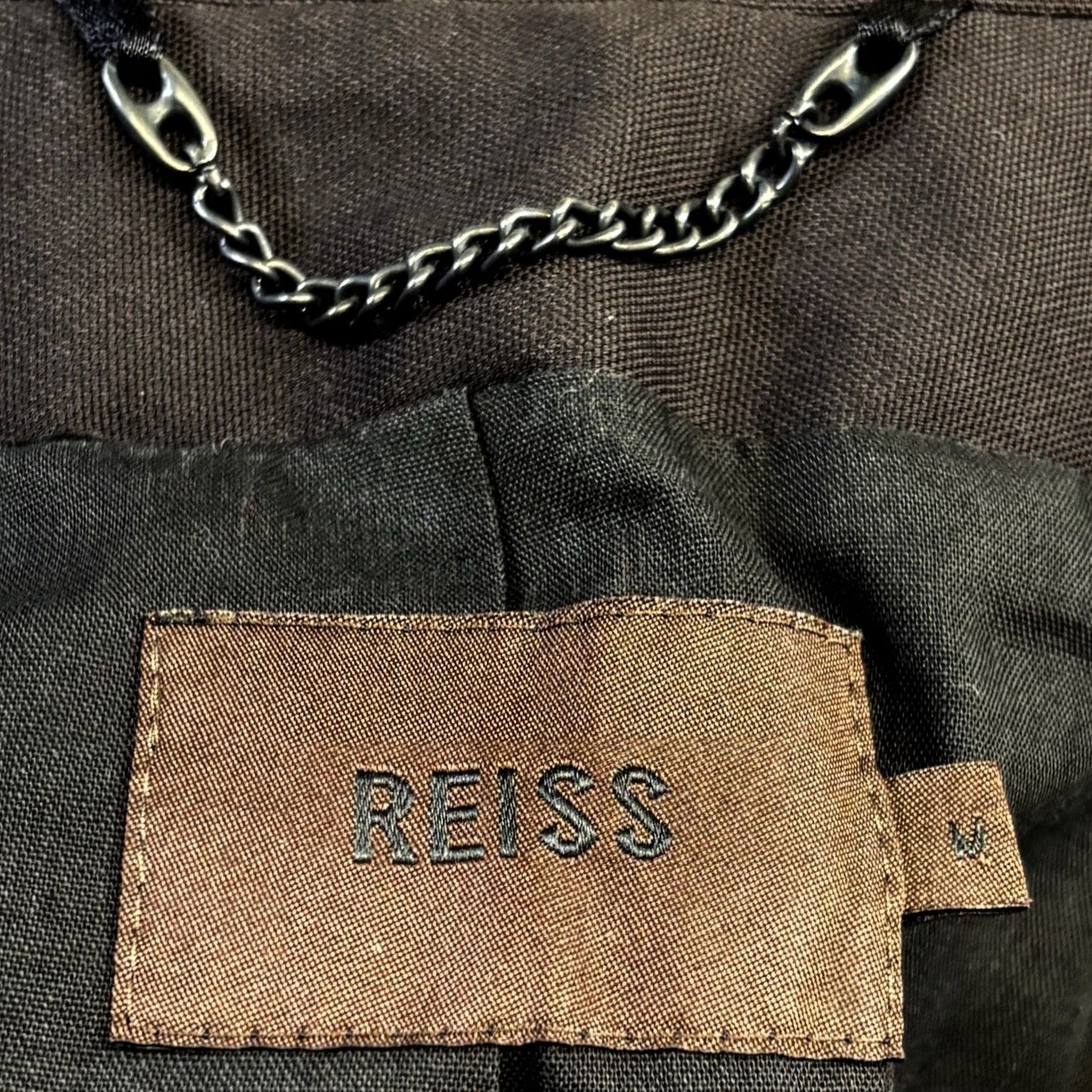 Reiss VINTAGE Reiss Coat Jacket Medium Mens Dark Brown Zip Up Smart Casual Pre Loved Size US M / EU 48-50 / 2 - 7 Thumbnail