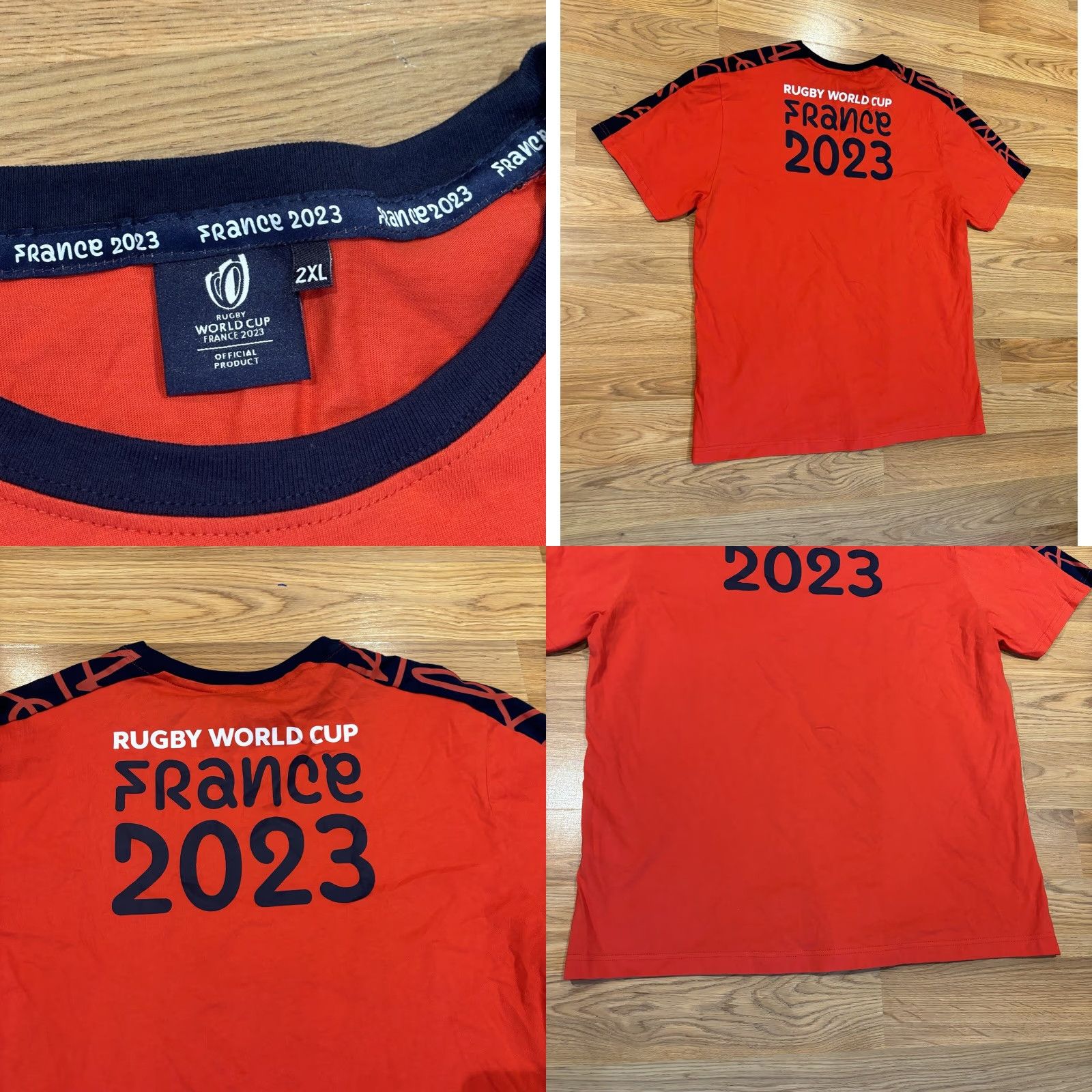 Vintage Rugby World Cup France 2023 T Shirt Red Collection Exclusive Men’s Size 2XL Size US XXL / EU 58 / 5 - 8 Thumbnail