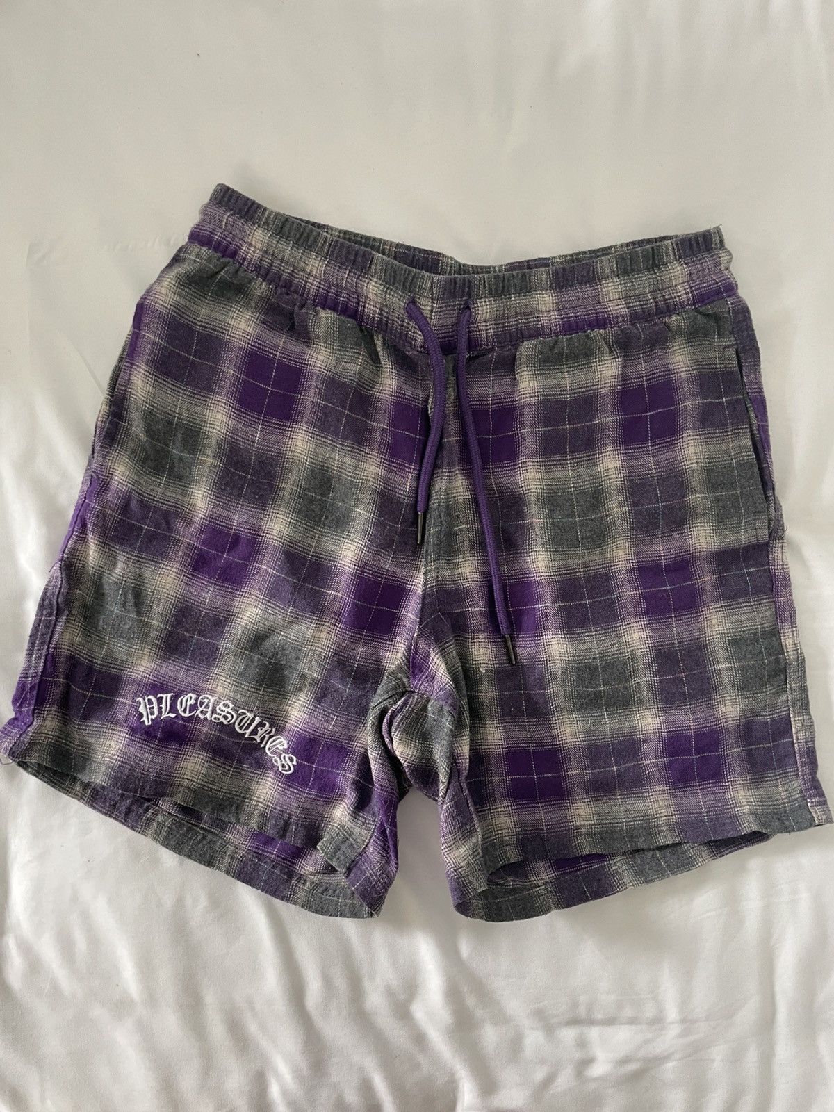 Pleasures Pleasures Checkered Woven Short - M Size US 28 / EU 44 - 1 Thumbnail