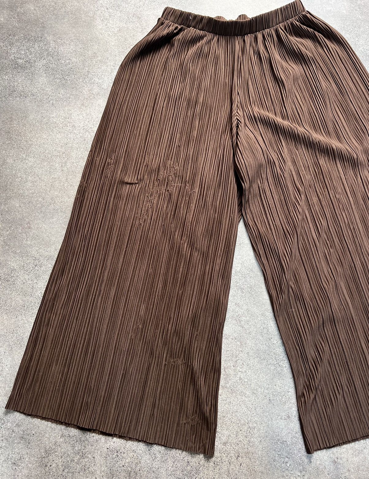 Vintage Vintage super flare balloon plisse pants Size US 33 - 2 Thumbnail