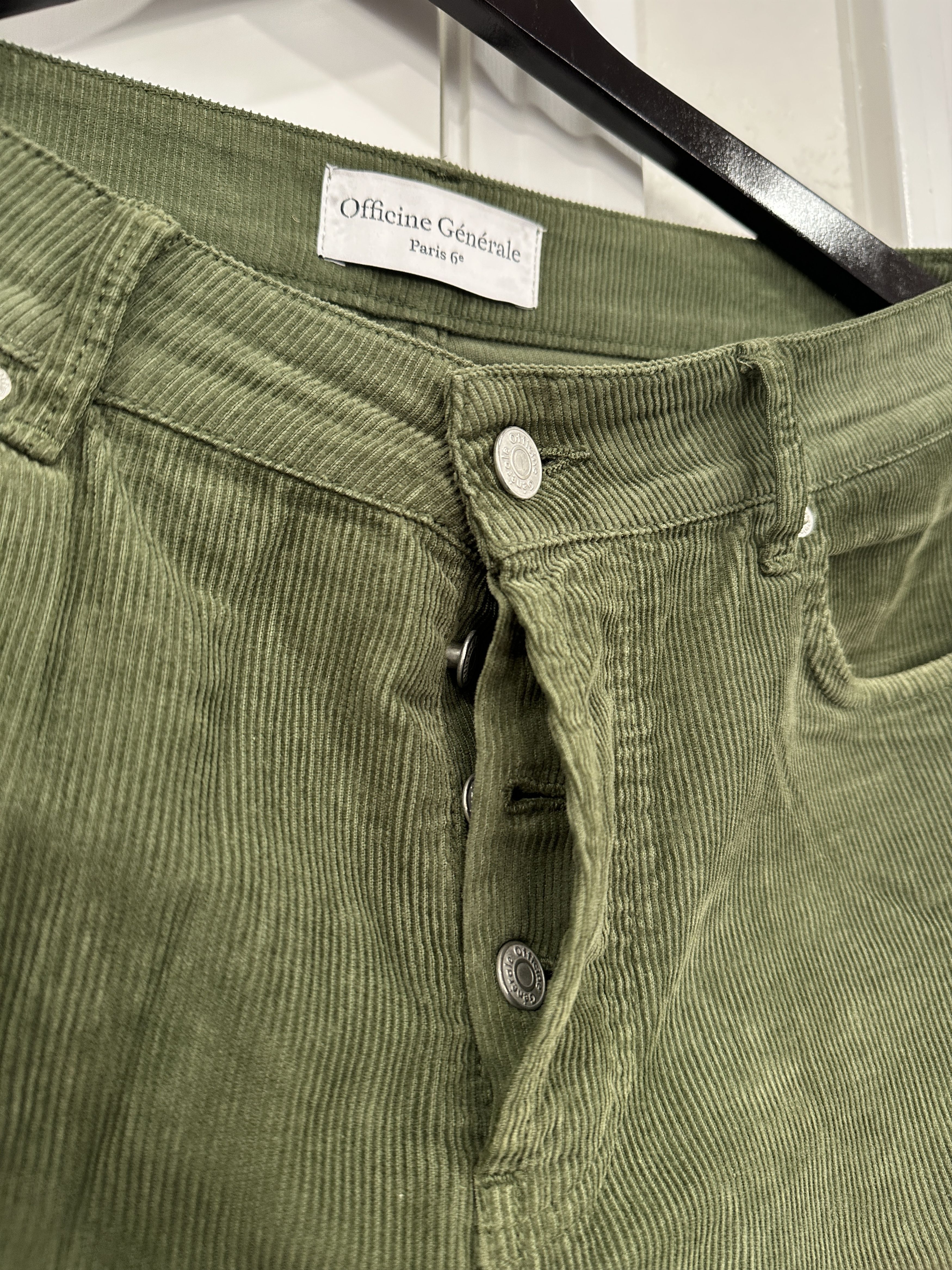 Officine Generale Officine Generale Military Green Corduroy Pants Size US 30 / EU 46 - 4 Thumbnail