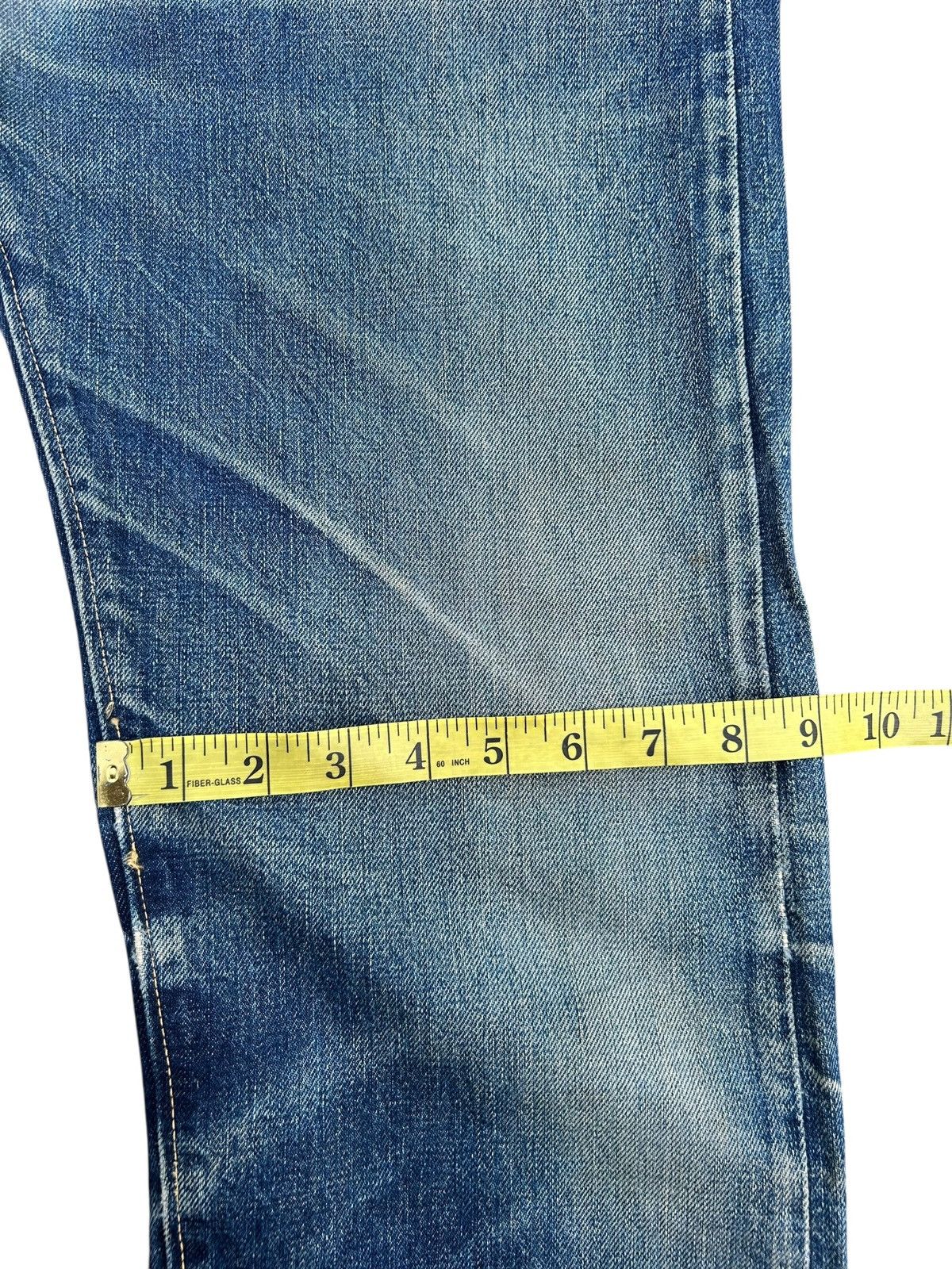 Kapital Vintage Japanese Brand Beams Selvedge Distressed Denim Jeans Size US 30 / EU 46 - 21 Thumbnail