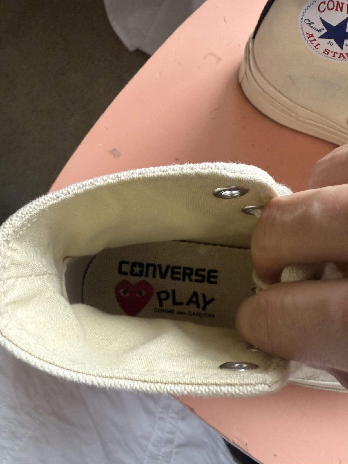 Comme des Garcons PLAY × Converse CDG chucks Size US 6 / IT 36 - 6 Thumbnail