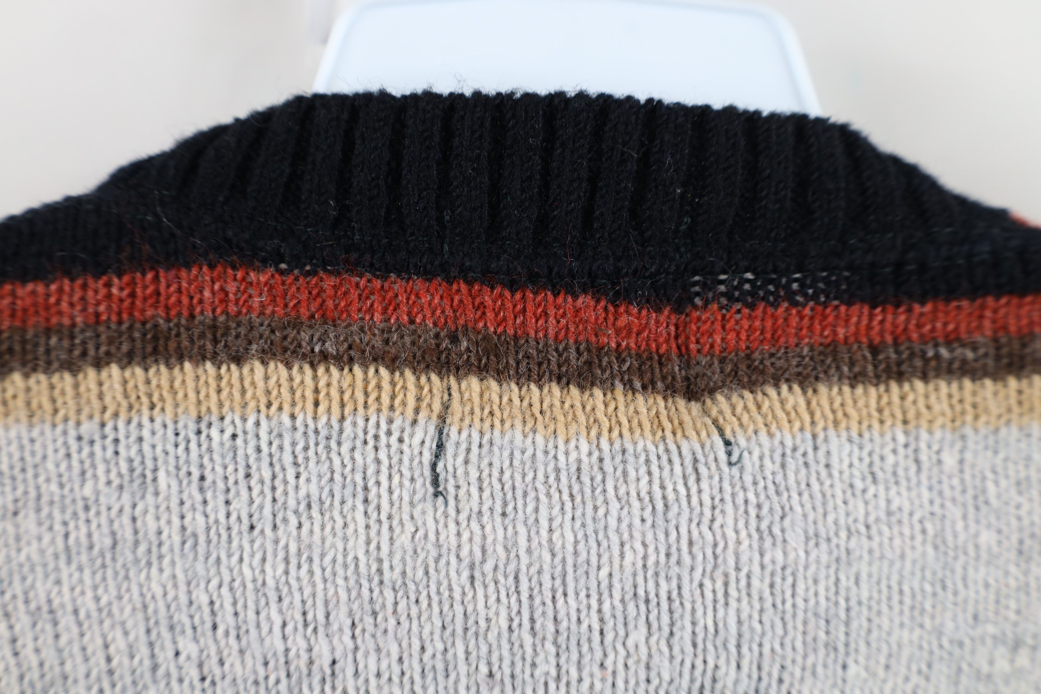 Vintage Vintage 70s Mid Century Modern MCM Block Knit Sweater USA Size XL / US 12-14 / IT 48-50 - 7 Thumbnail