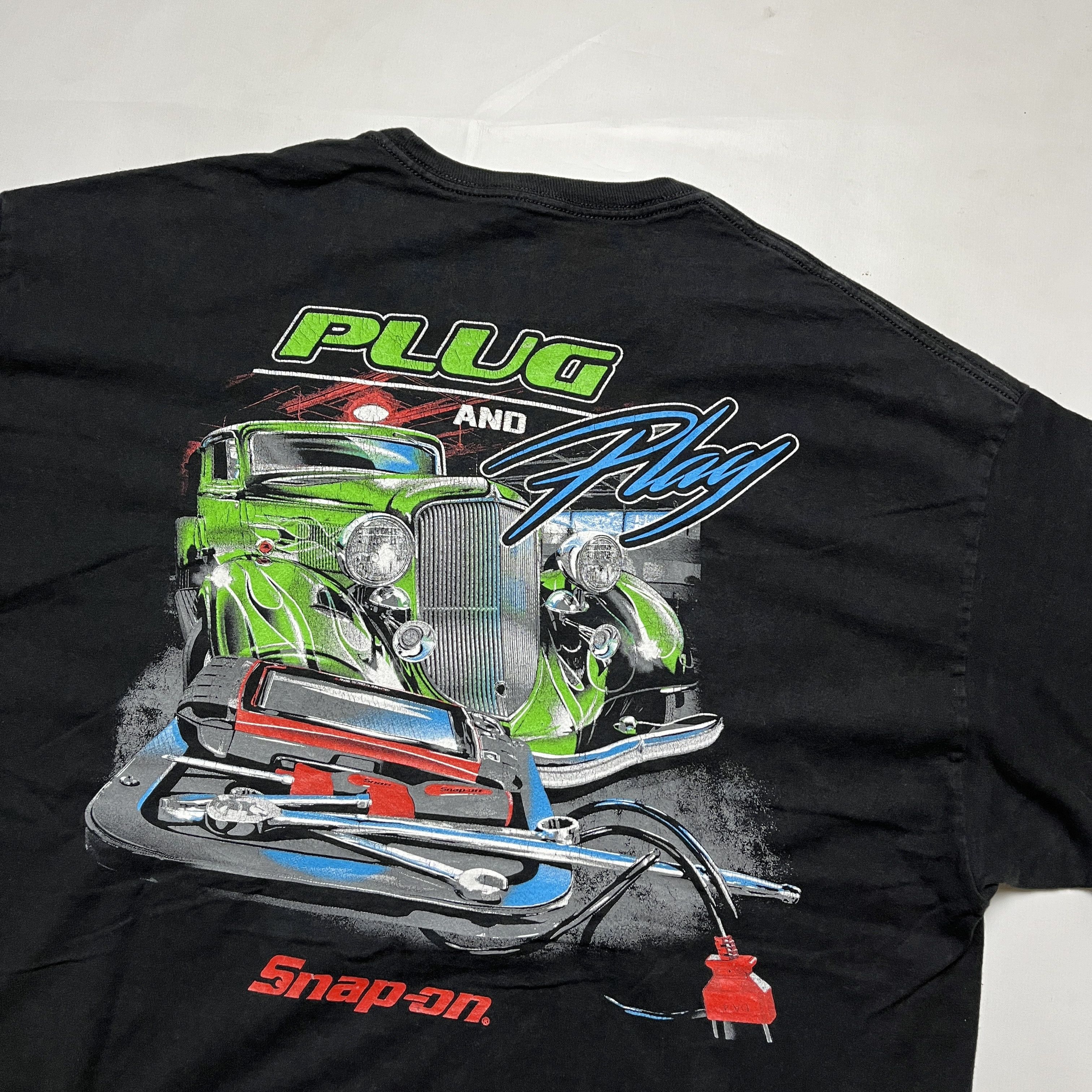 Jeff Hamilton × NASCAR × Vintage 😭LAST DROP😭 y2k plug and play snap on nascar unbrand tee Size US XL / EU 56 / 4 - 3 Thumbnail