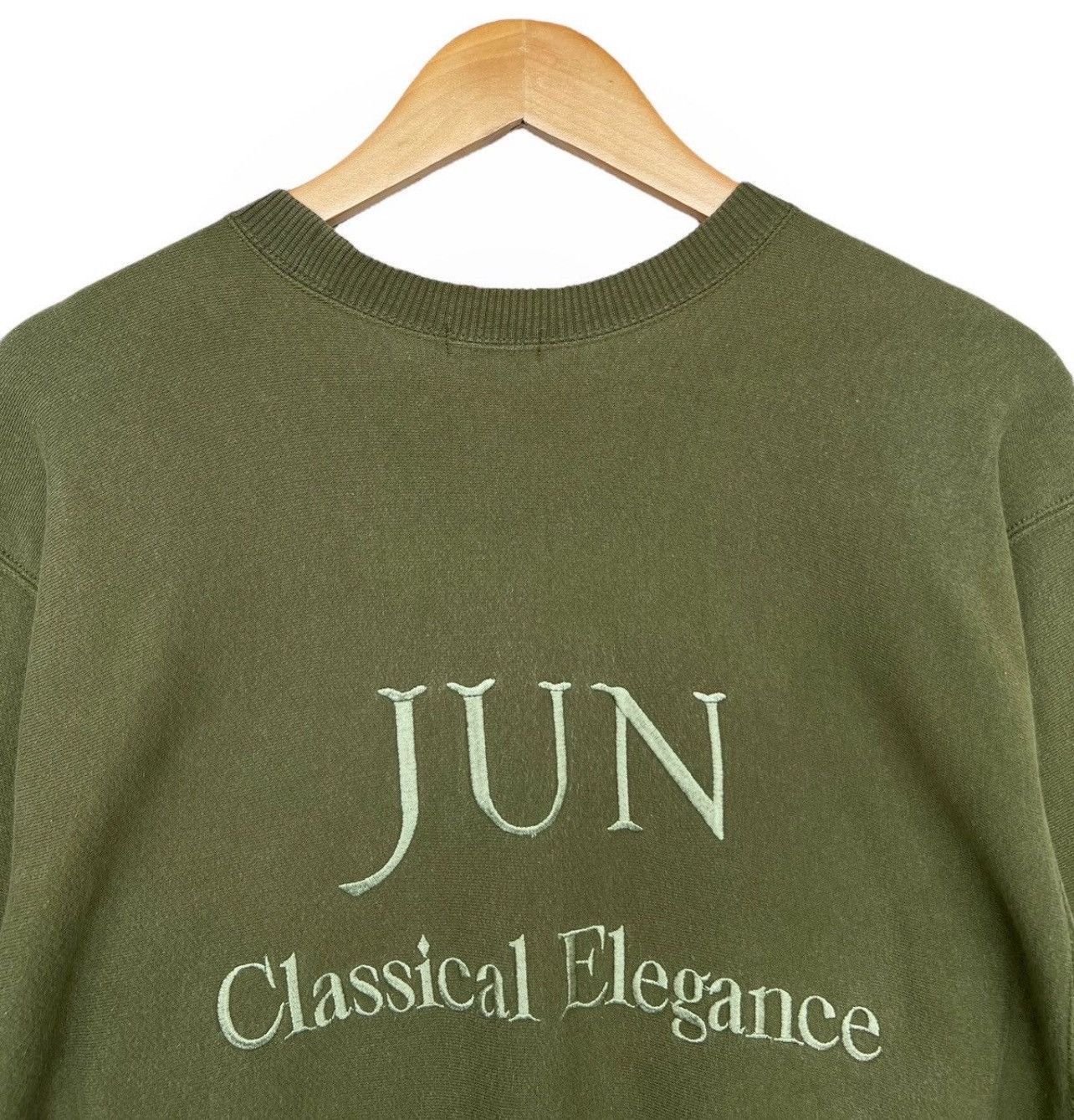 Japanese Brand × Jun Takahashi Vintage JUN MEN Embroidery Greeb Baggy Boxy Sweatshirt Size US M / EU 48-50 / 2 - 5 Thumbnail