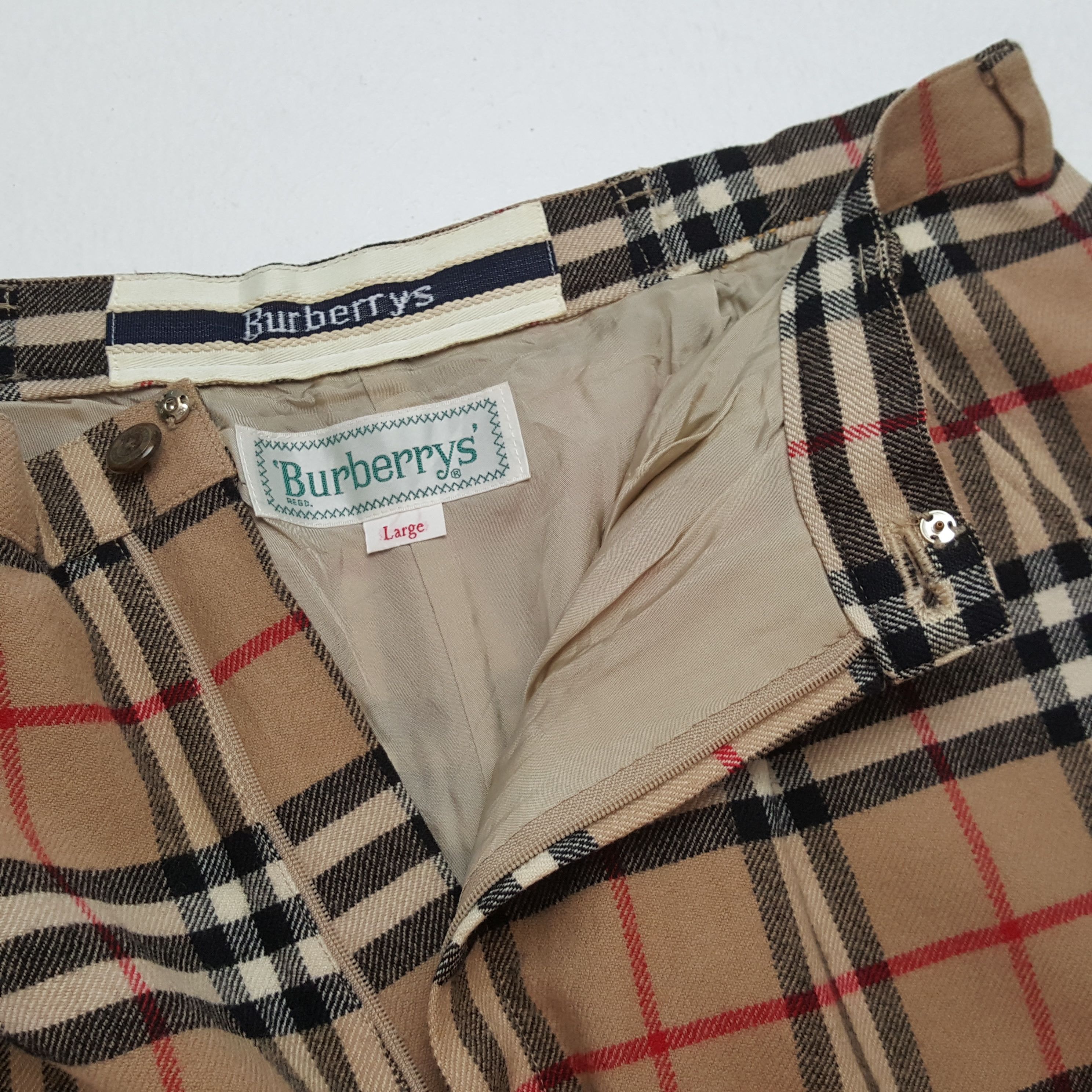 Burberry × Vintage BURBERRYS Luxury Brand Nova Check Style Pants Size 27" / US 4 / IT 40 - 9 Thumbnail