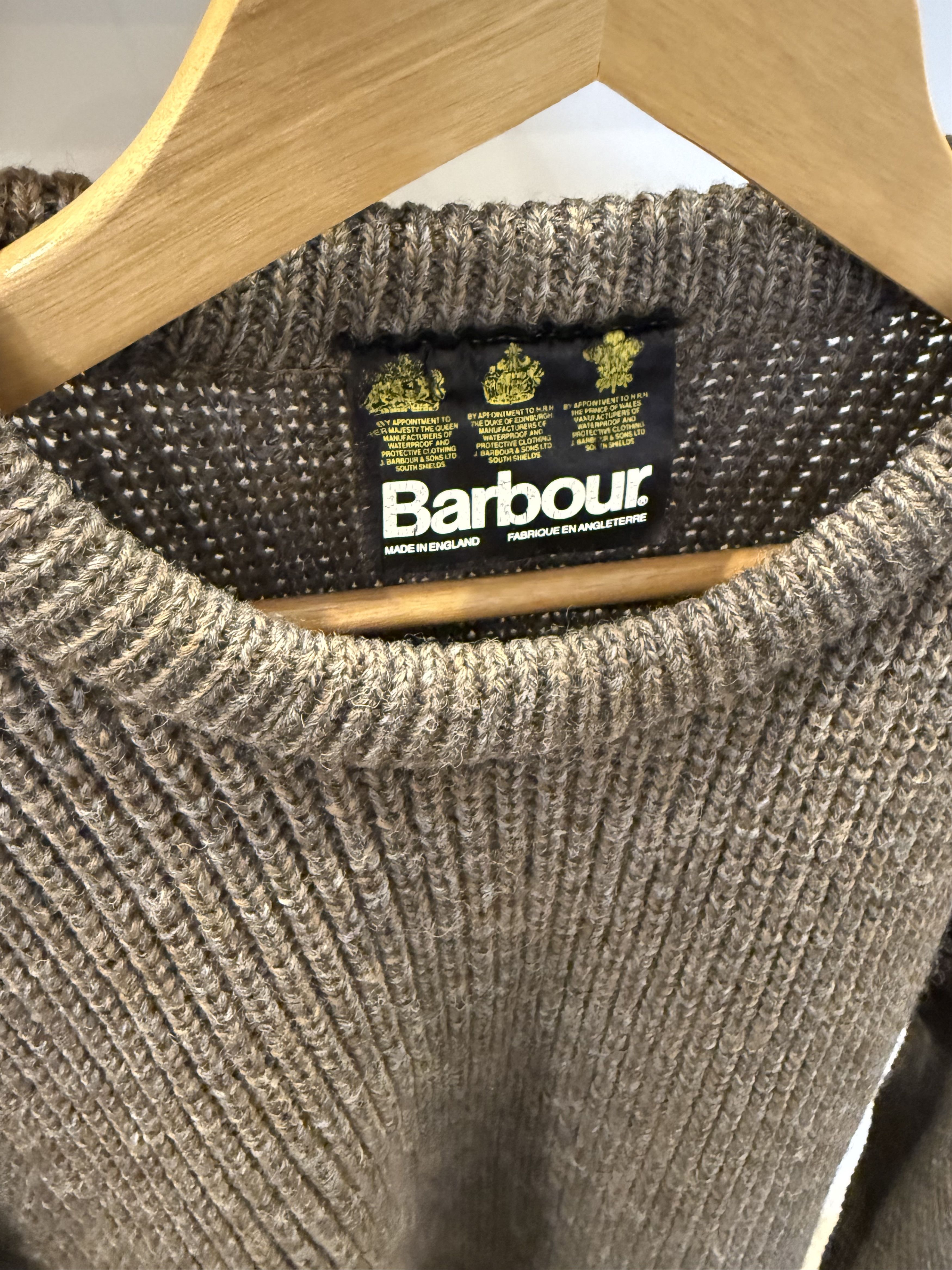 Barbour Vintage Barbour Fisherman Knit – Made in England Size US XL / EU 56 / 4 - 2 Thumbnail