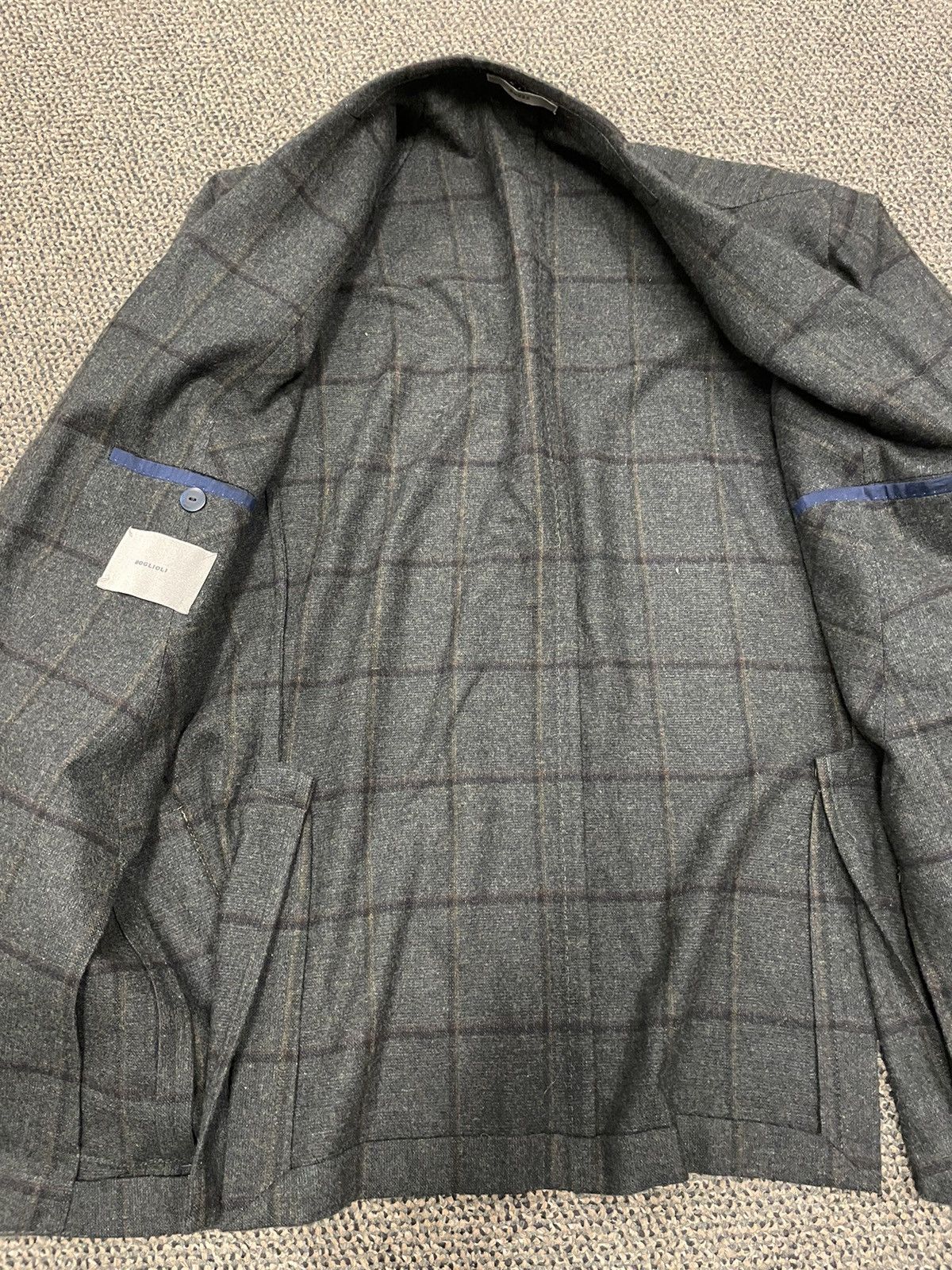 Boglioli Check Print Dover Jacket Size 48R - 8 Thumbnail