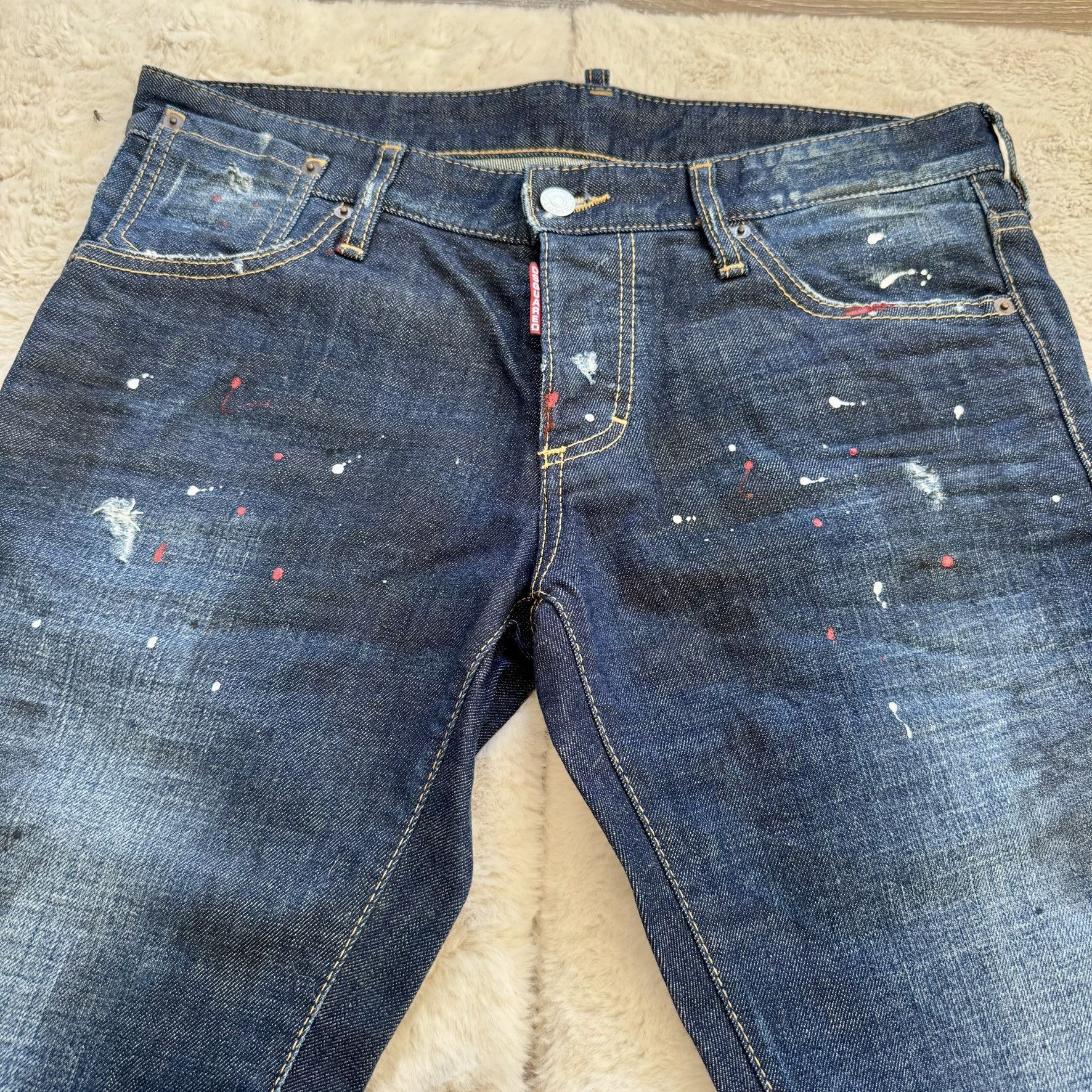 Dsquared2 Dsquared2 Distressed Paint-Splatter Biker Jeans w/ Zipper Size US 32 / EU 48 - 7 Thumbnail