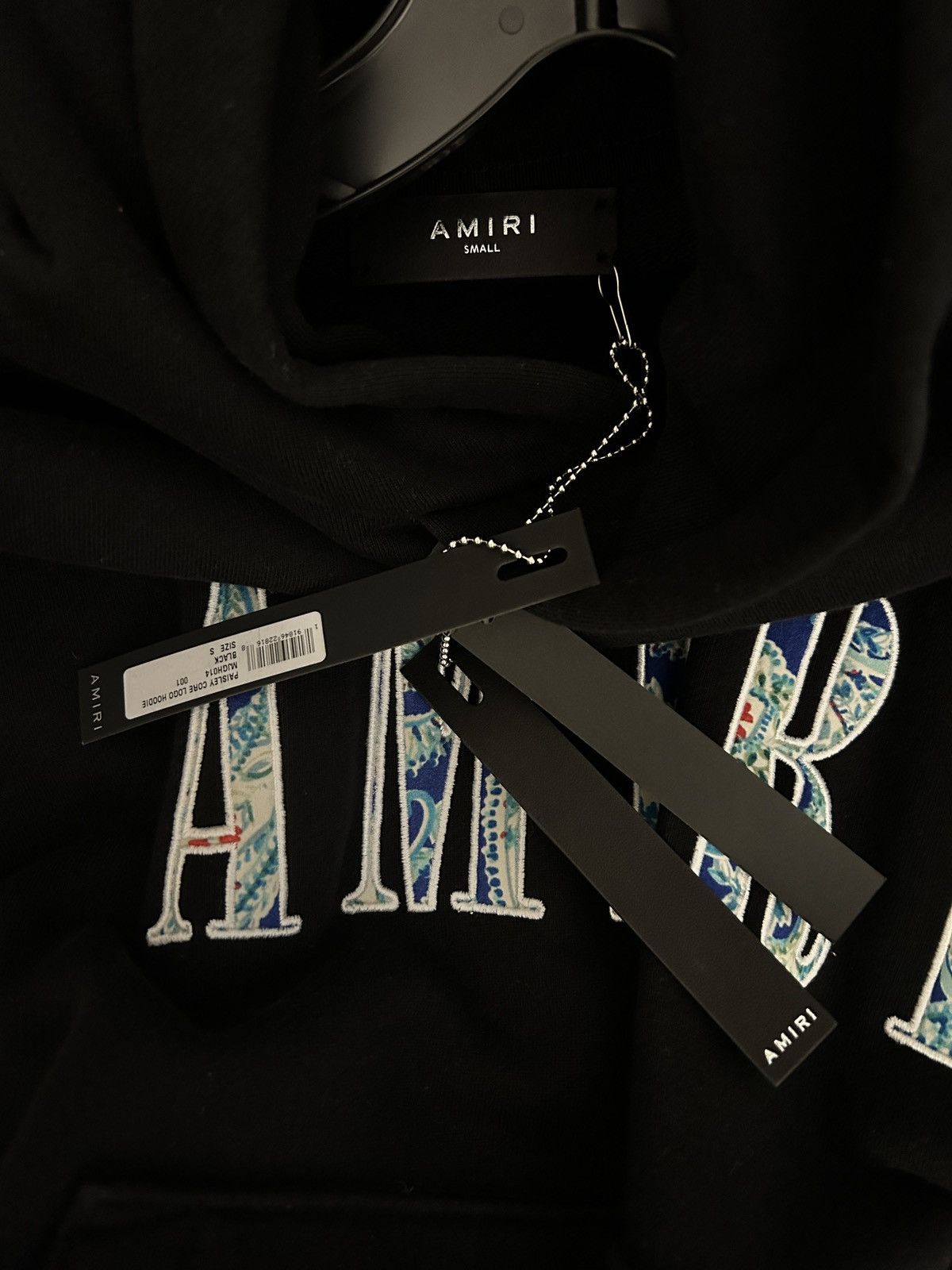 Amiri Amiri core paisley hoodie black Size US S / EU 44-46 / 1 - 7 Thumbnail