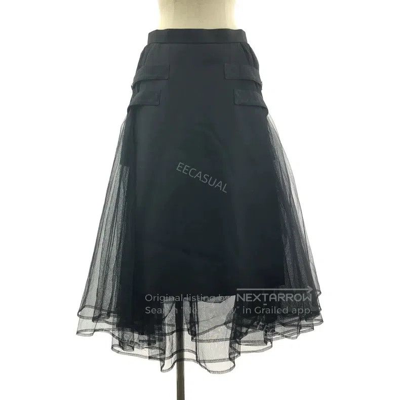 Comme des Garcons Comme Des Garcons size M Tulle pieced side waistband wool Size 23" - 1 Thumbnail