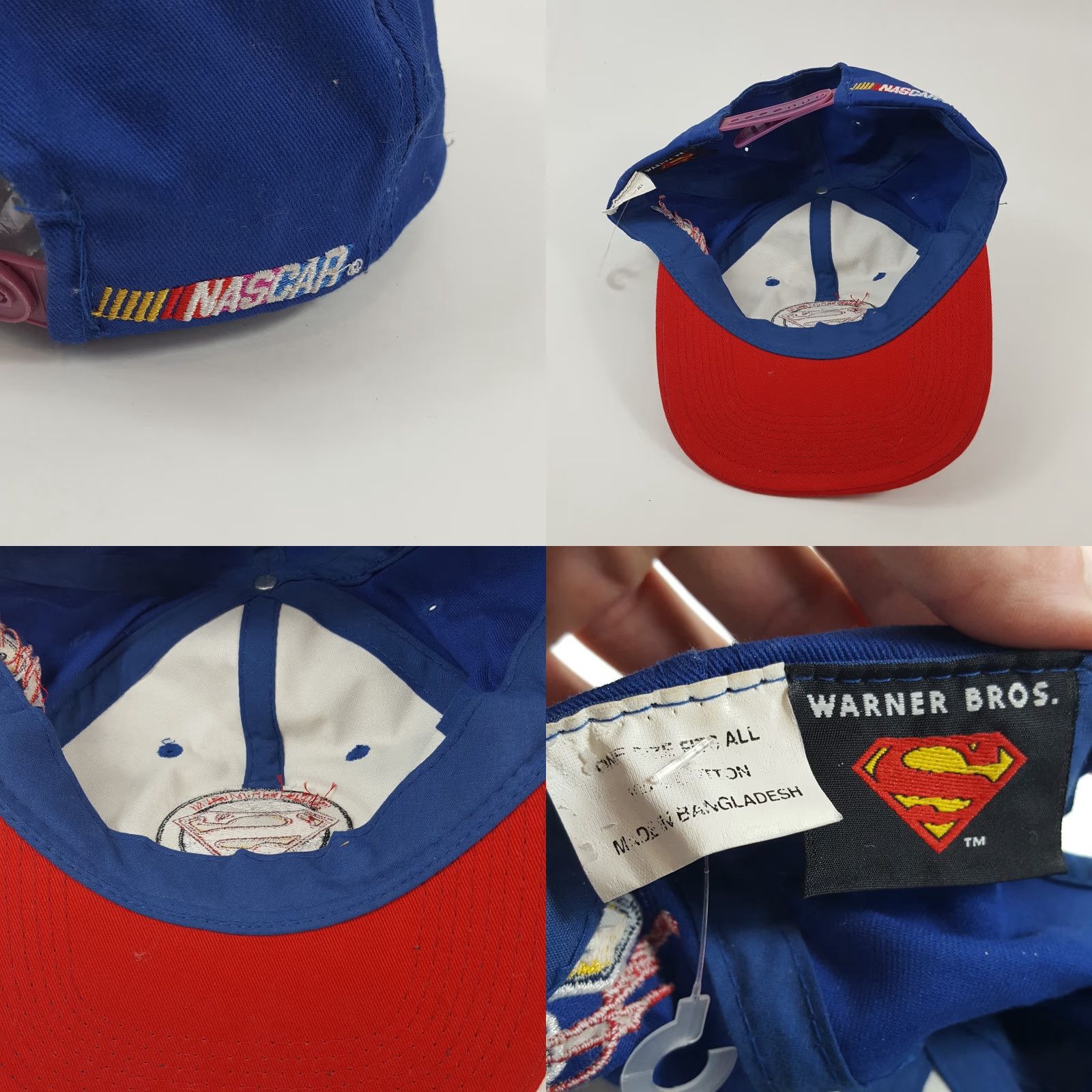 Vintage VINTAGE Superman Racing Jeff Gordon NASCAR Snapback Baseball Cap Hat 2000s Adult One Size Blue Twill Cotton USA 90s 00s Sports Baseball Mens Size ONE SIZE - 8 Thumbnail