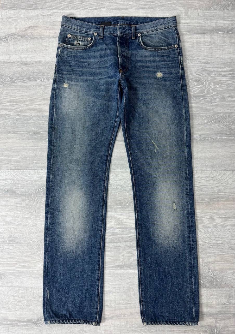 Dior Dior Hedi Slimane Distressed Denim Pants Size US 31 - 1 Thumbnail