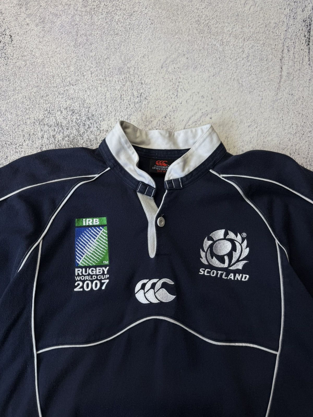 Pringle Of Scotland Scotland Rugby Jersey vintage world cup 2007 Canterbury #30 Size US M / EU 48-50 / 2 - 6 Thumbnail