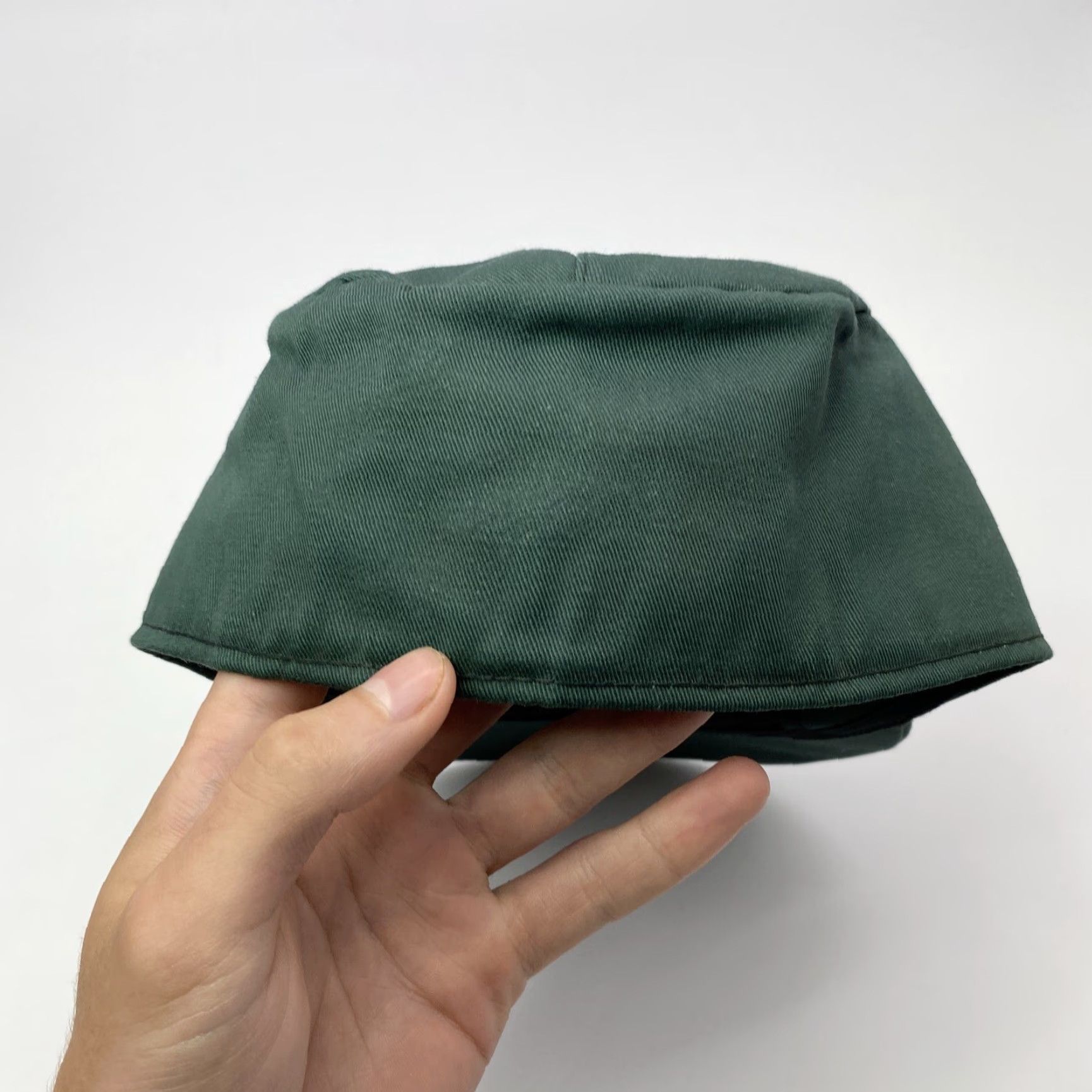 Vintage VINTAGE Insulated 3-Panel Cadet Hat Green Blue Grey Twill Hunting Cap Size 6 7/8 USA Mens Size ONE SIZE - 4 Thumbnail