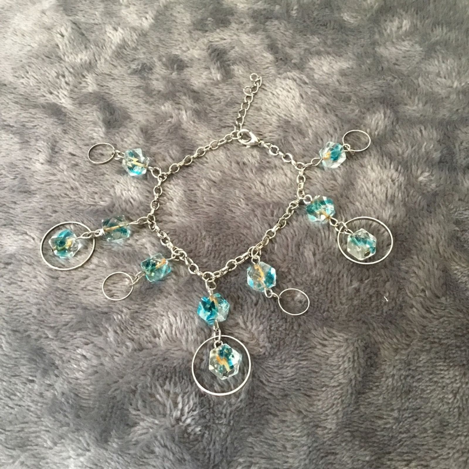 Other Silver Multi-Blue Crystals Bracelet Size ONE SIZE - 2 Thumbnail
