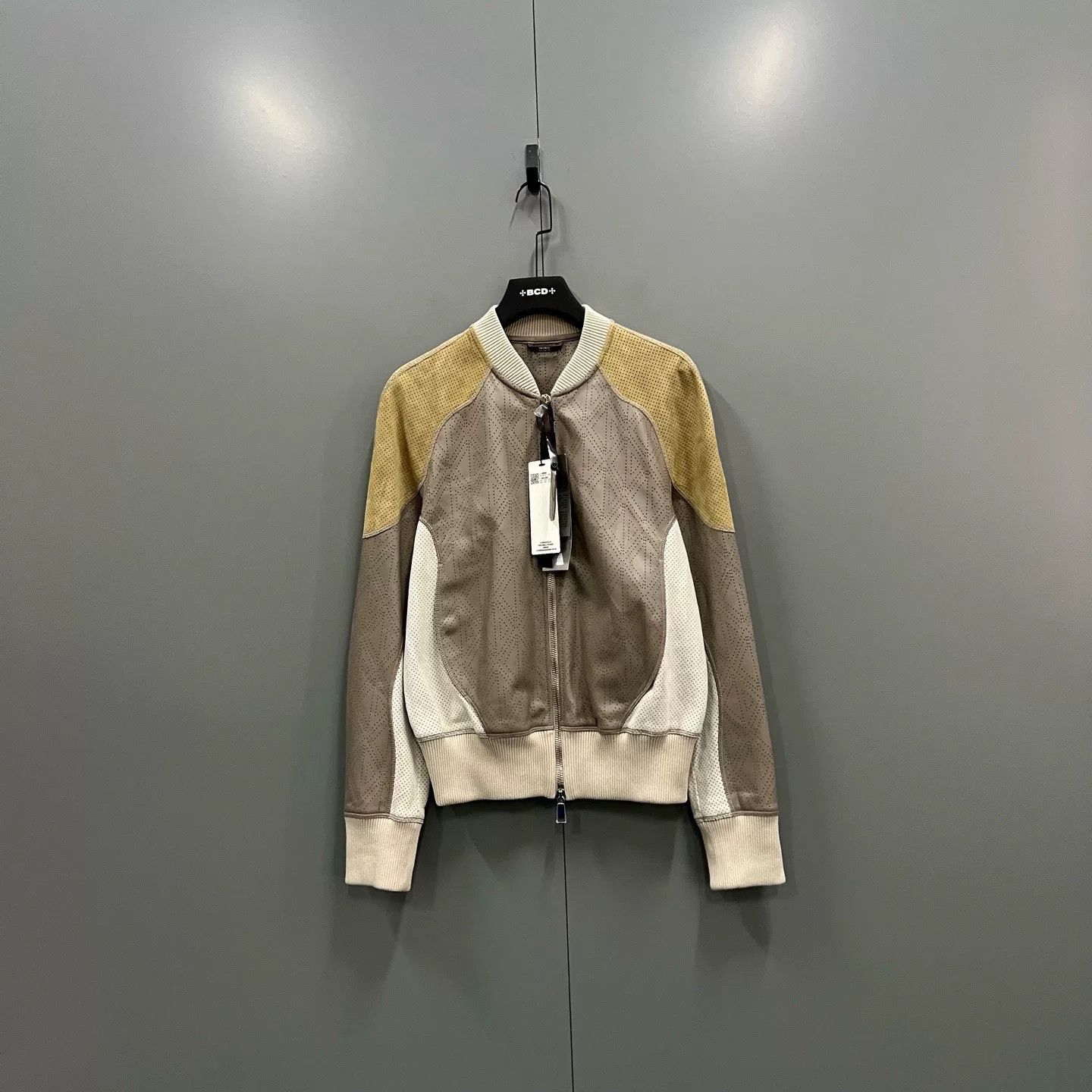 Dior dior color-blocking openwork leather jacket Size US L / EU 52-54 / 3 - 1 Thumbnail