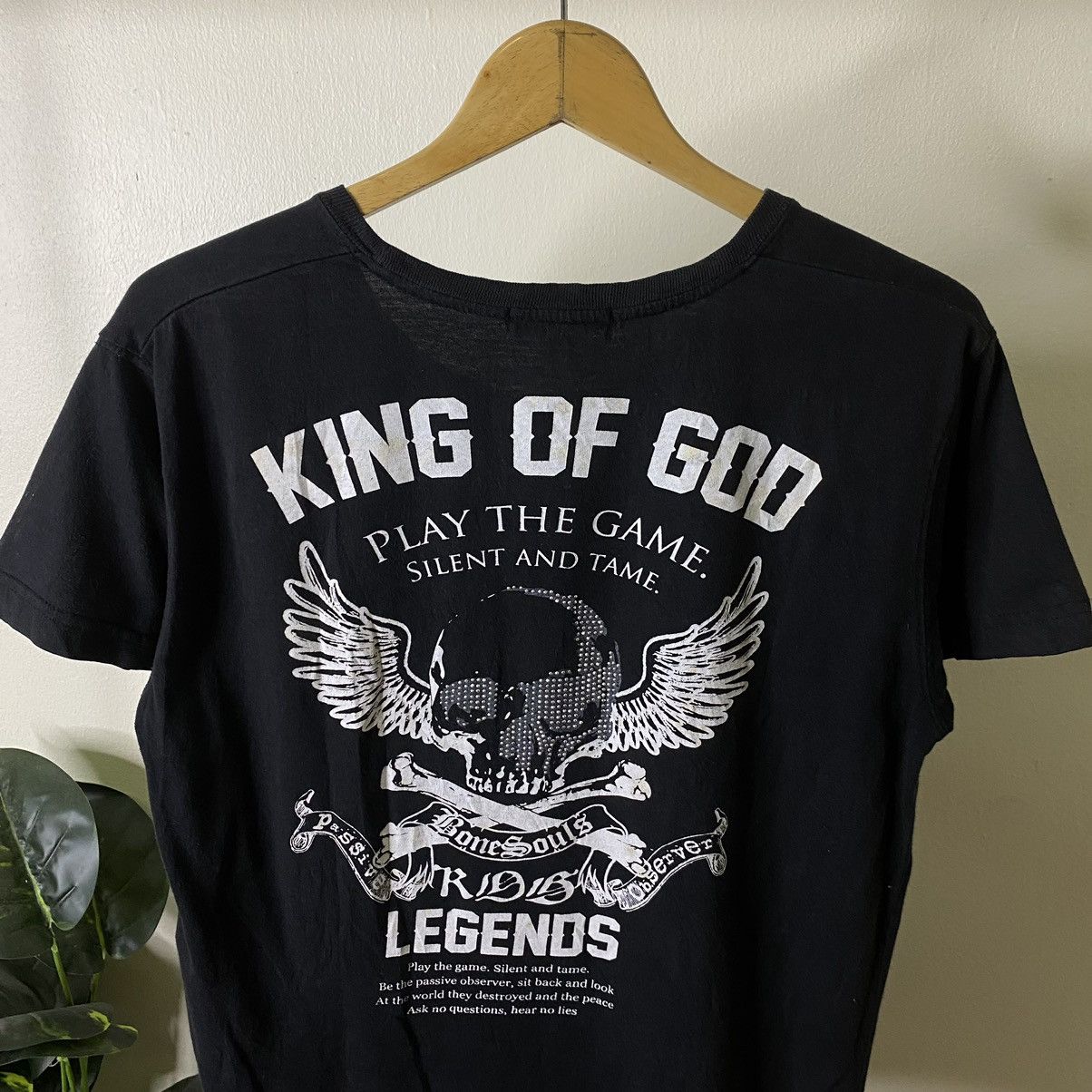If Six Was Nine King Of God Skulls Seditionaries Poem Cyber Gothic Punk Tee Size US S / EU 44-46 / 1 - 2 Thumbnail