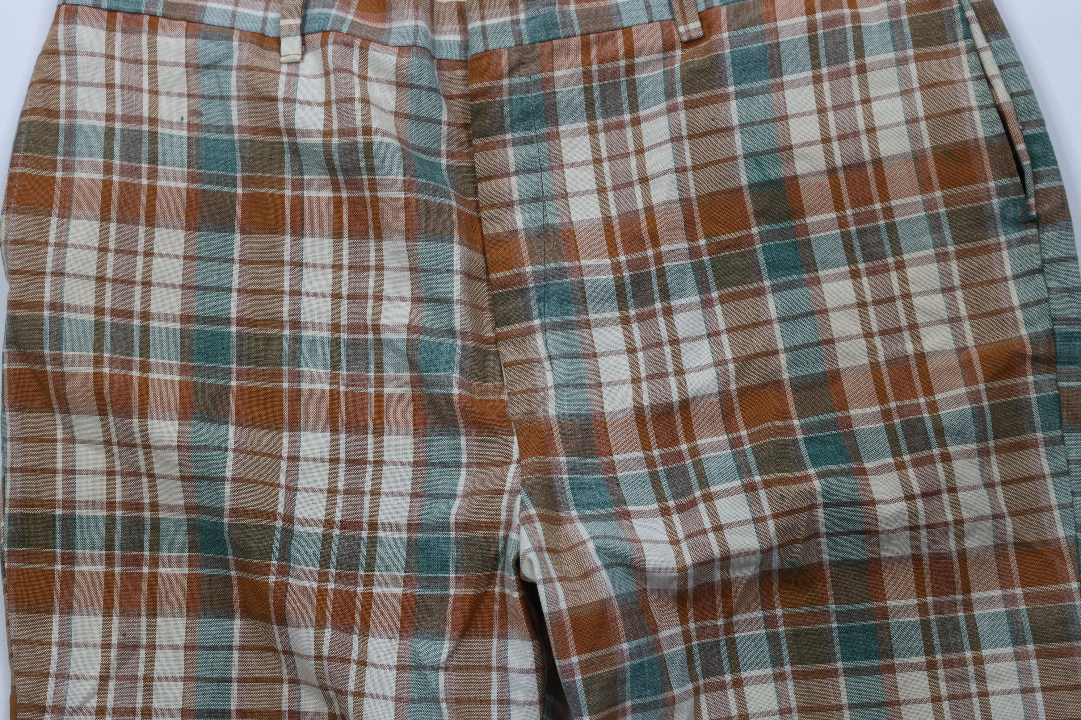 Vintage Vintage 50s 60s Streetwear Above Knee Chino Shorts Plaid USA Size US 40 / EU 56 - 3 Thumbnail