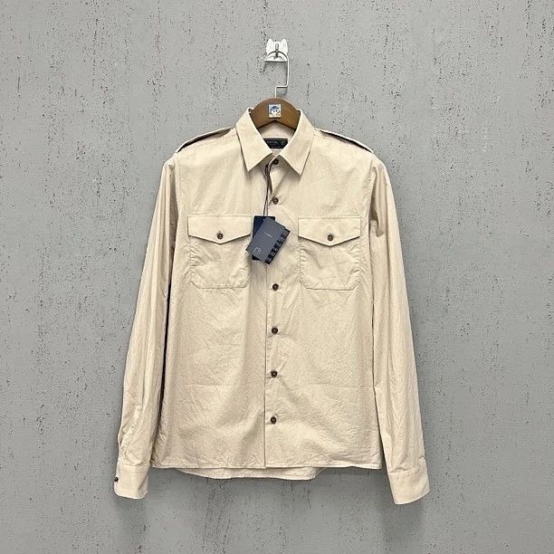 Prada Prada Military Cotton Button Up Shirt Size M Size US M / EU 48-50 / 2 - 1 Thumbnail