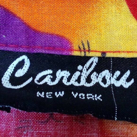 Other Vintage 80s Caribou New York Cat Kitten Rainbow Button Shirt Size L / US 10 / IT 46 - 3 Thumbnail