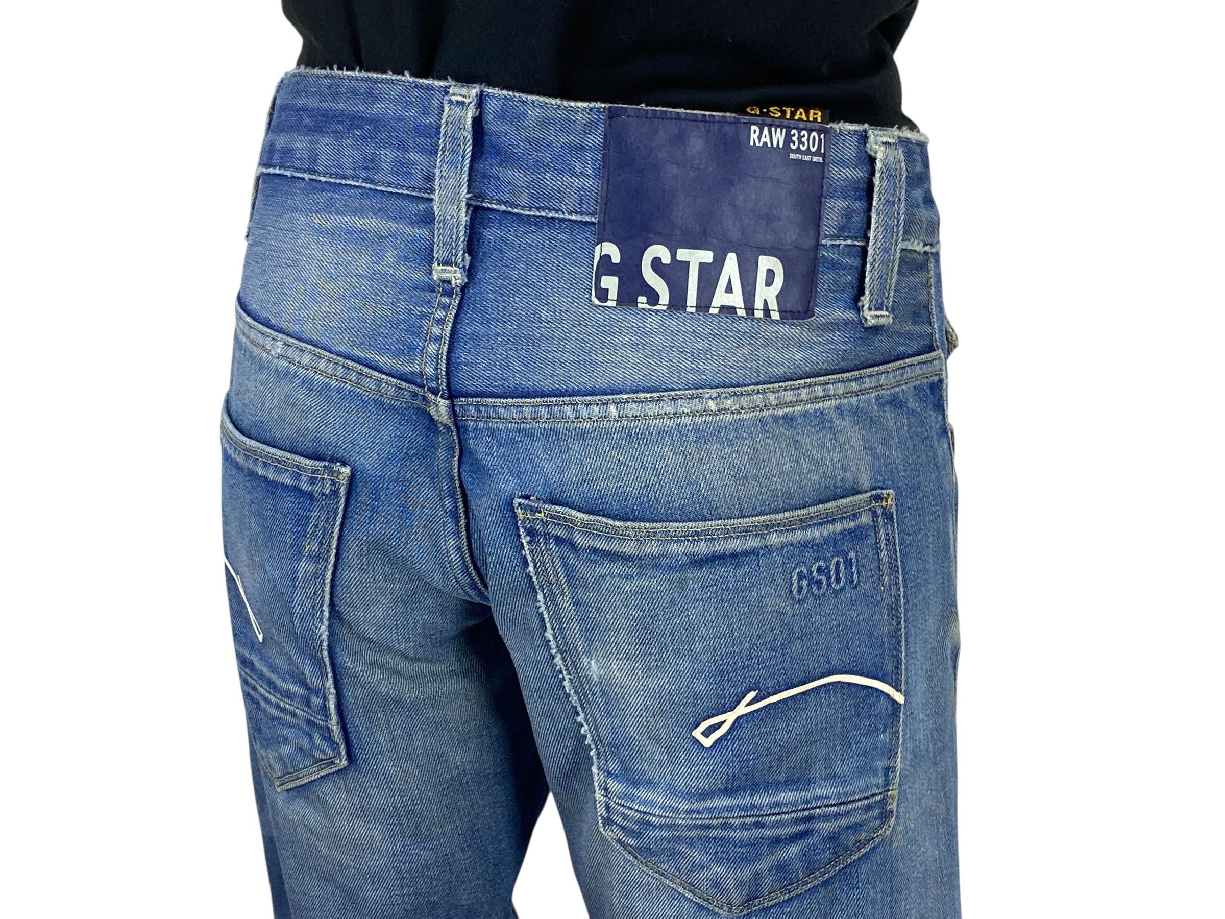 G-Star GStar Raw Jeans Knee Distressed Jeans Pants Size US 30 / EU 46 - 8 Thumbnail
