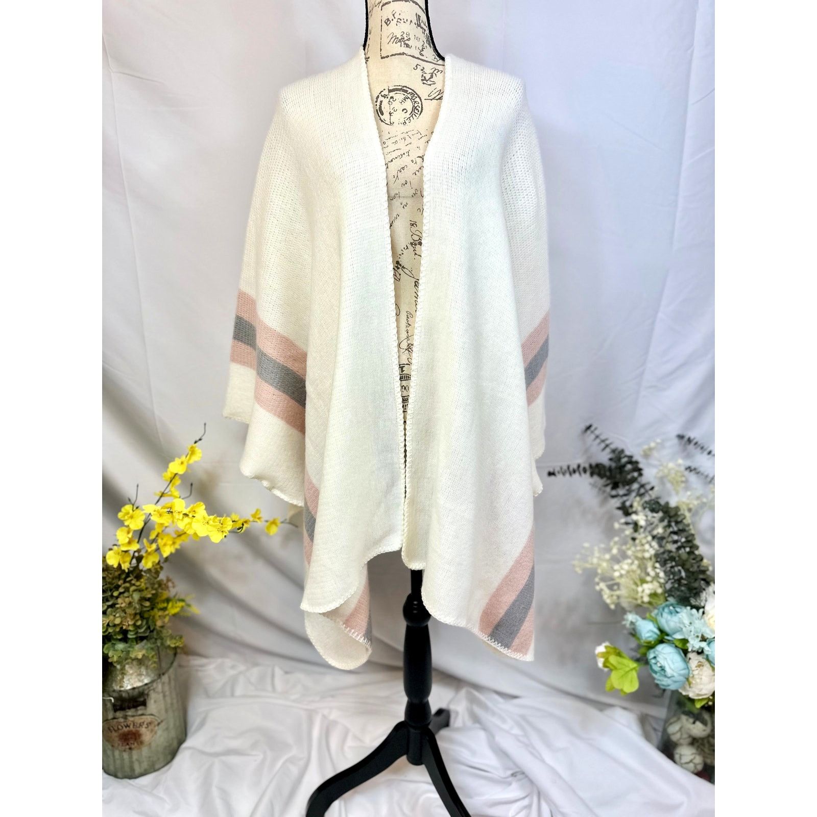 Steve Madden Steve Madden Kimono Shawl Poncho w/Pastel Pink/Purple XL Size XL / US 12-14 / IT 48-50 - 6 Thumbnail