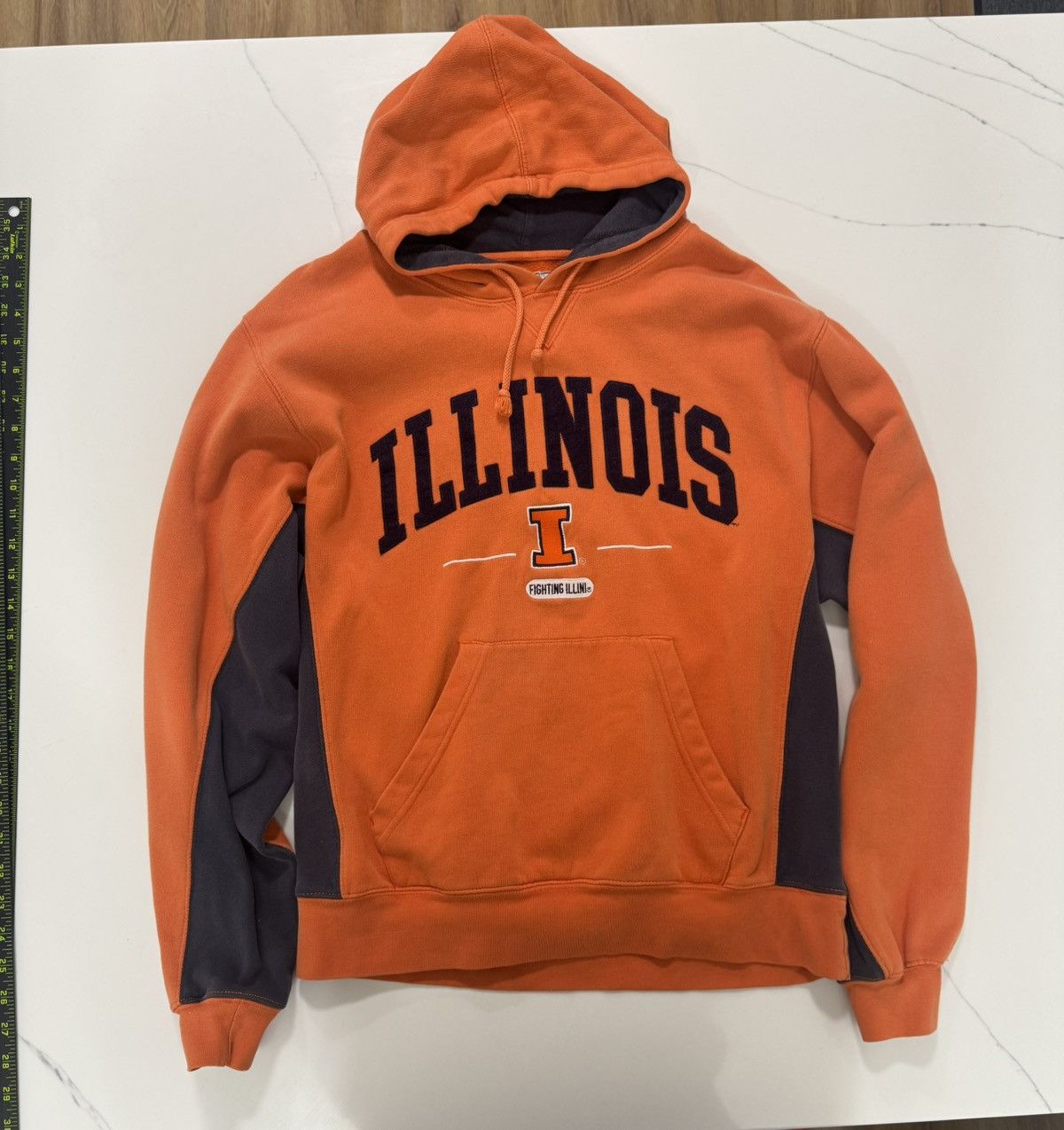 J. America 🟧 Y2K Illinois Fighting Illini Hoodie 🏈 Size US M / EU 48-50 / 2 - 1 Thumbnail
